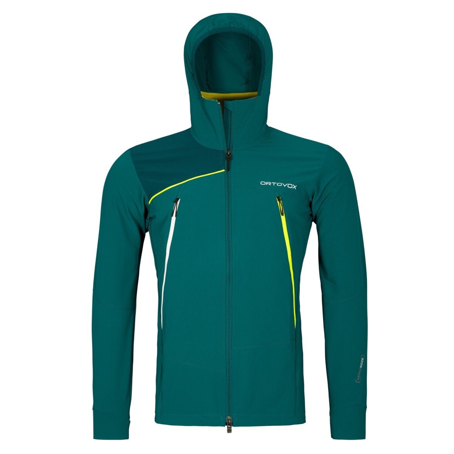 Ortovox Softshelljacke PALA HOODED JACKET Man pacific green