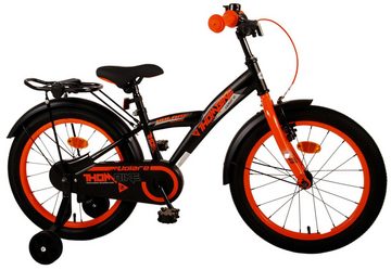 Volare Kinderfahrrad Kinderfahrrad Thombike für Jungen 18 Zoll Kinderrad in Schwarz Orange