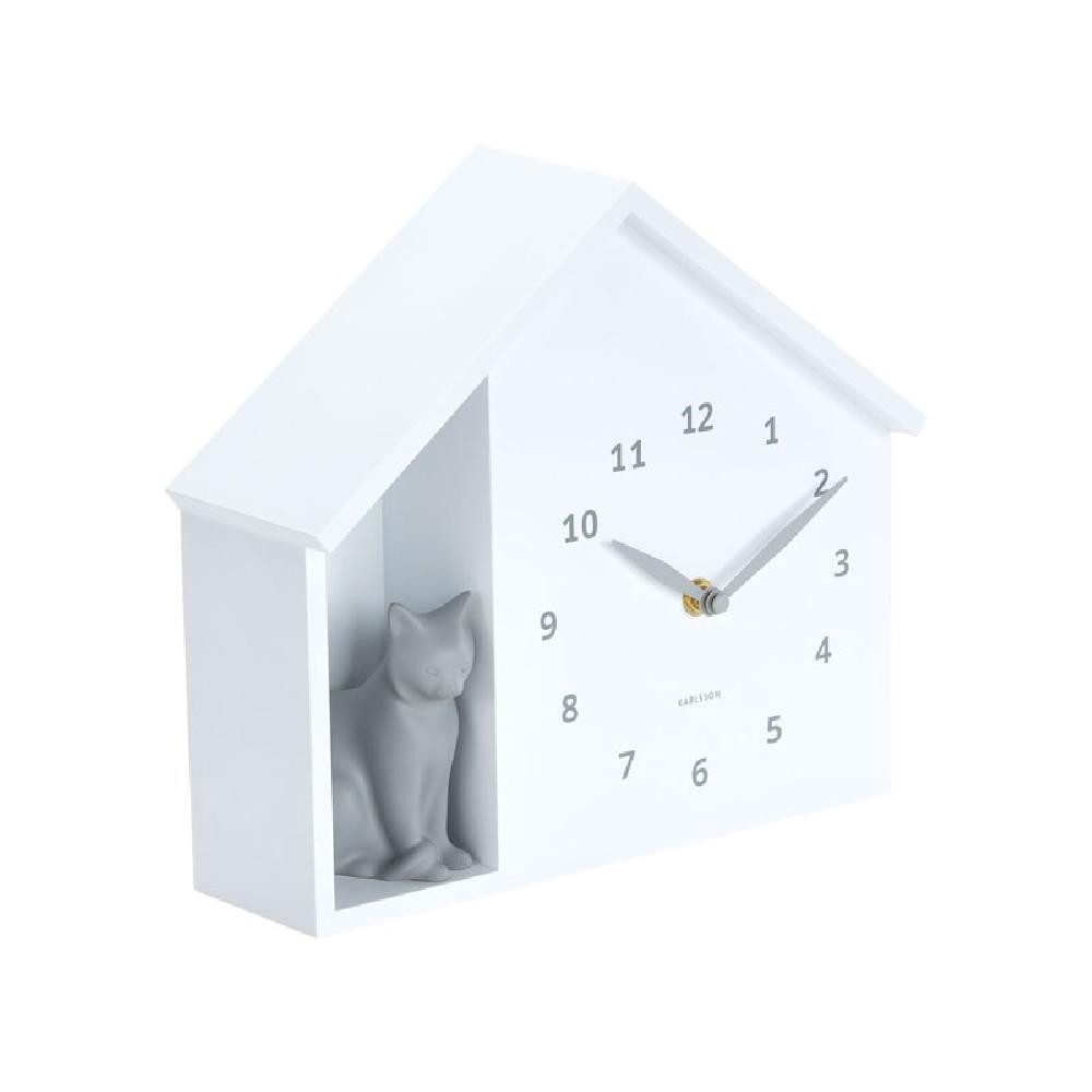 Karlsson Uhr Kuckucksuhr Katze Sitting Cat Weiß – Bild 3 von 5