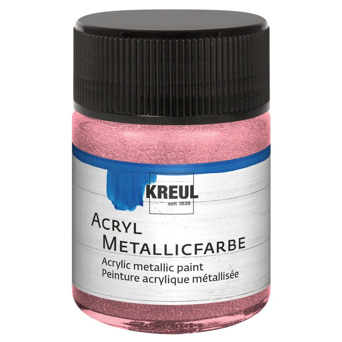 C. KREUL Acrylfarbe KREUL Acryl Metallicfarbe rosa 50ml