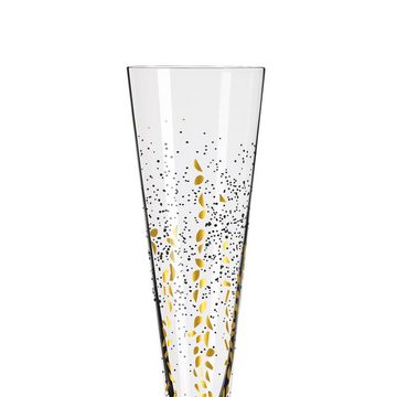 Ritzenhoff Champagnerglas Goldnacht Champagnergläser 205 ml 2er Set, Kristallglas