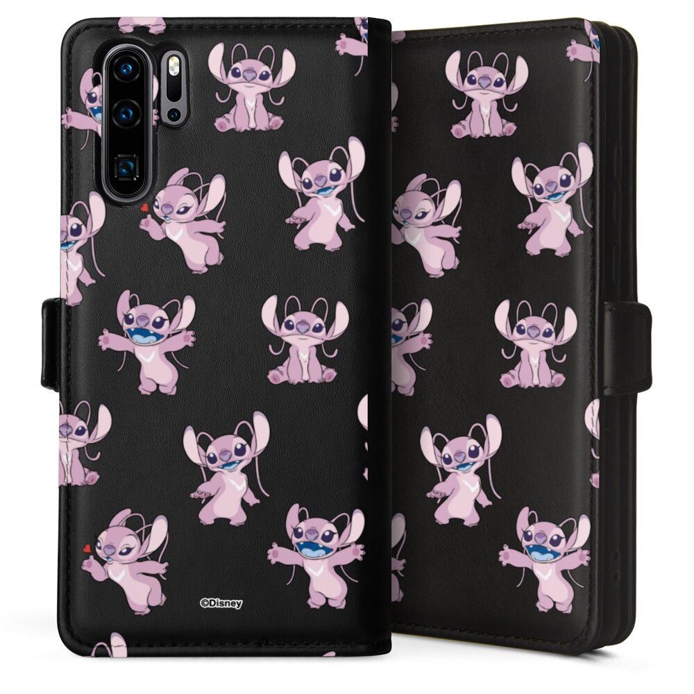 DeinDesign Handyhülle Lilo & Stitch Engel Disney Angel Faces Pattern Transparent, Huawei P30 Pro New Edition Hülle Flip Case Klapphülle