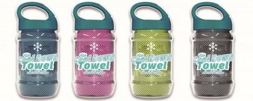 JOKA international Sportuhr Alarmarmband Safe by Gaia, kirschrosa und Sporthandtuch "Cool Down Towel", 2er Set