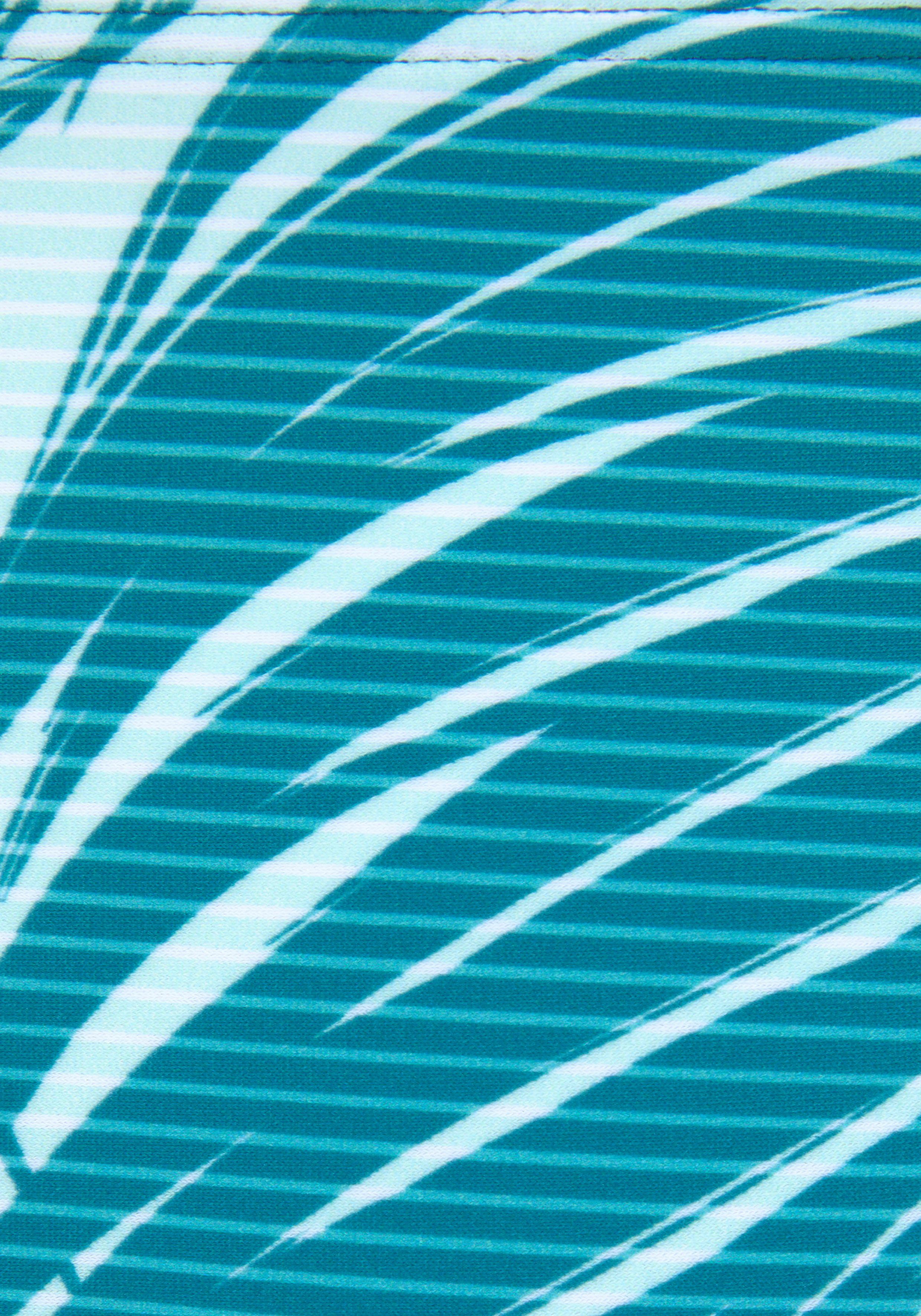 LASCANA ACTIVE Bikini-Hose Coal im Mustermix aus Palmen und Streifen