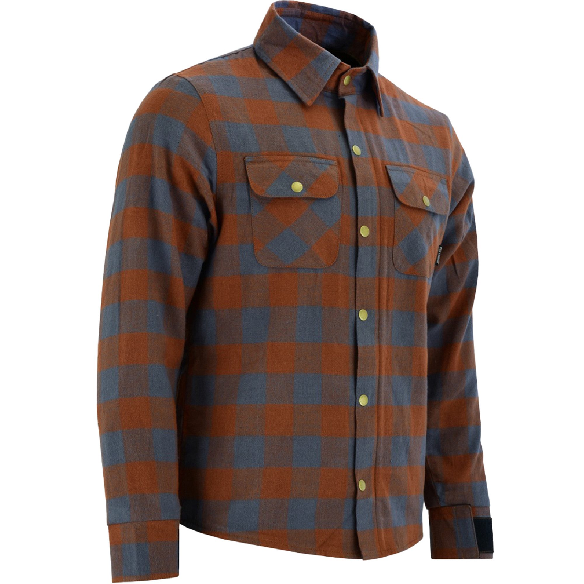 BULLDT Motorradjacke BLD1201 (mit 4 CE-Protektoren) BULLDT Herren Motorradhemd Holzfäller-Look Hemd