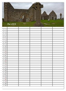 CALVENDO Wandkalender Irland Familienplaner (Premium, hochwertiger DIN A2 Wandkalender 2023, Kunstdruck in Hochglanz)