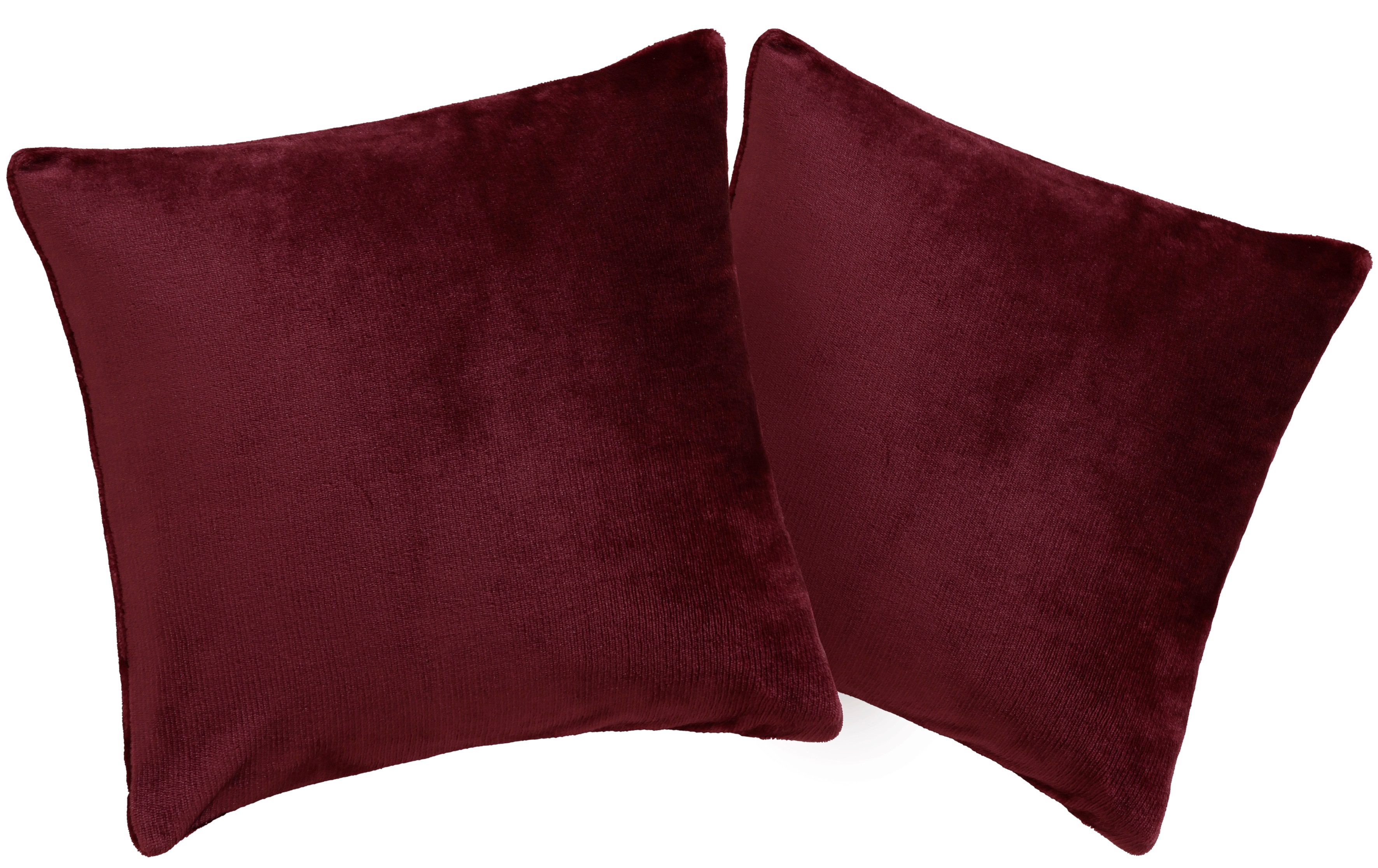 OTTO home Kissenbezug Desner3, besonders weich im Griff, Cashmere-Touch, (2 Stück), Kissenhülle mit Reißverschluss
