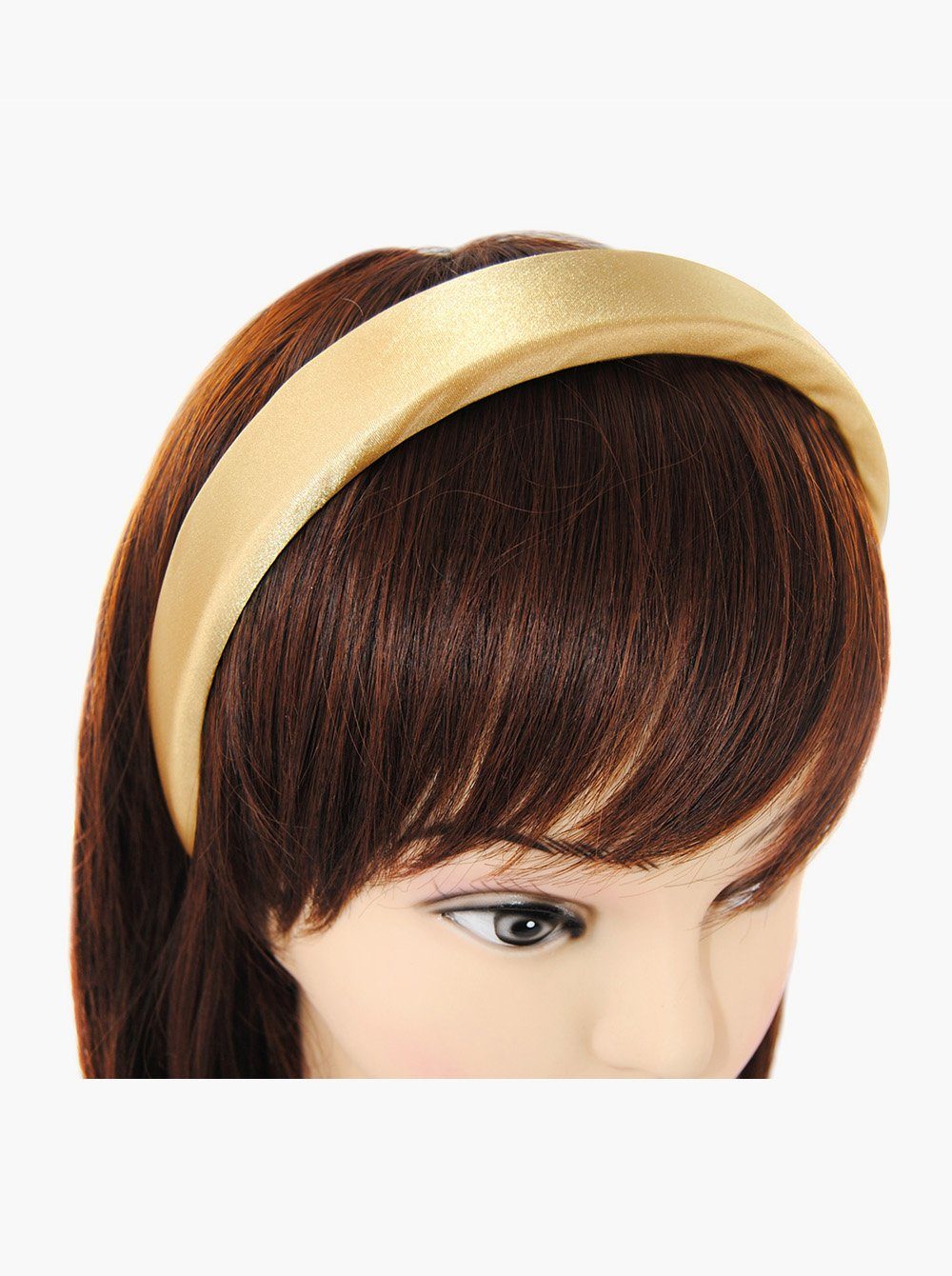 axy Haarreif Haarreif mit Stoff gepolstertes Candy Colours, Vintage Damen Haareifen Haarband Satin Bezogen