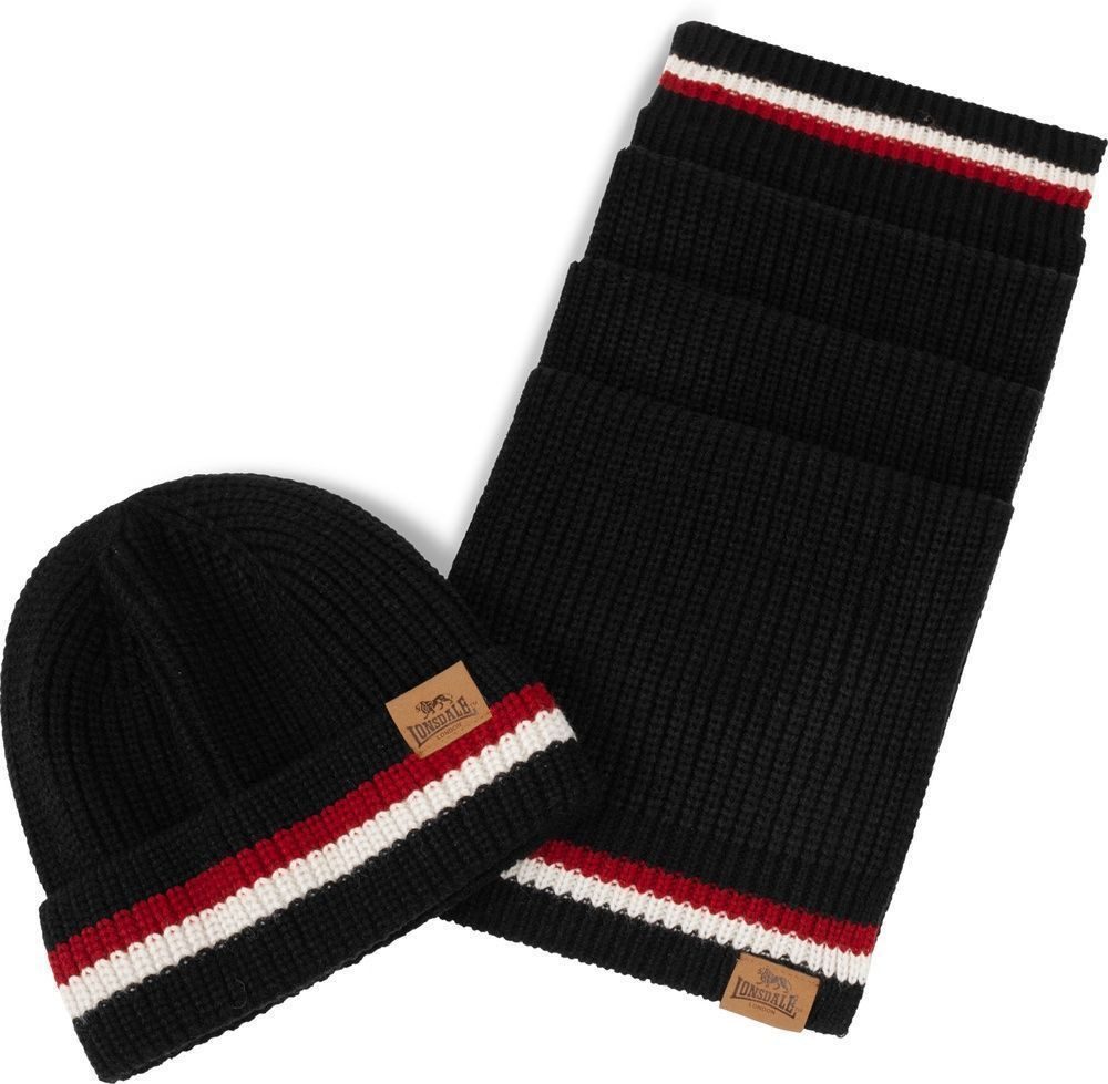 Lonsdale Strickmütze Butleigh Unisex Schal und Mütze Set