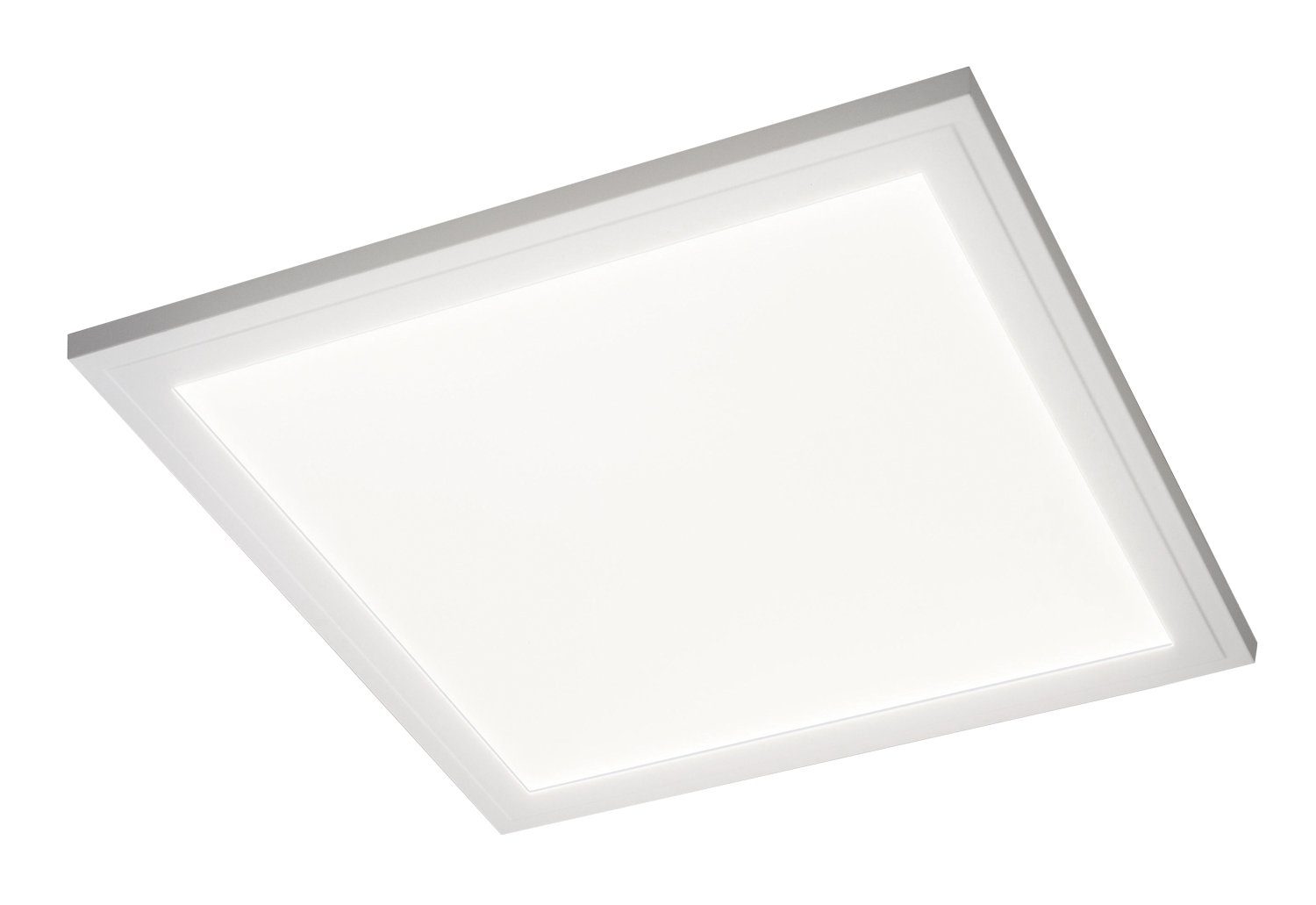 casa NOVA LED Deckenleuchte SINA CCT, 1-flammig, B 45 x T 45 cm, Weiß, Anpassung der Farbtemperatur, LED fest integriert, Tageslichtweiß, Neutralweiß, Warmweiß, Aluminium, Kunststoffschirm, mit Fernbedienung, LED Deckenlampe