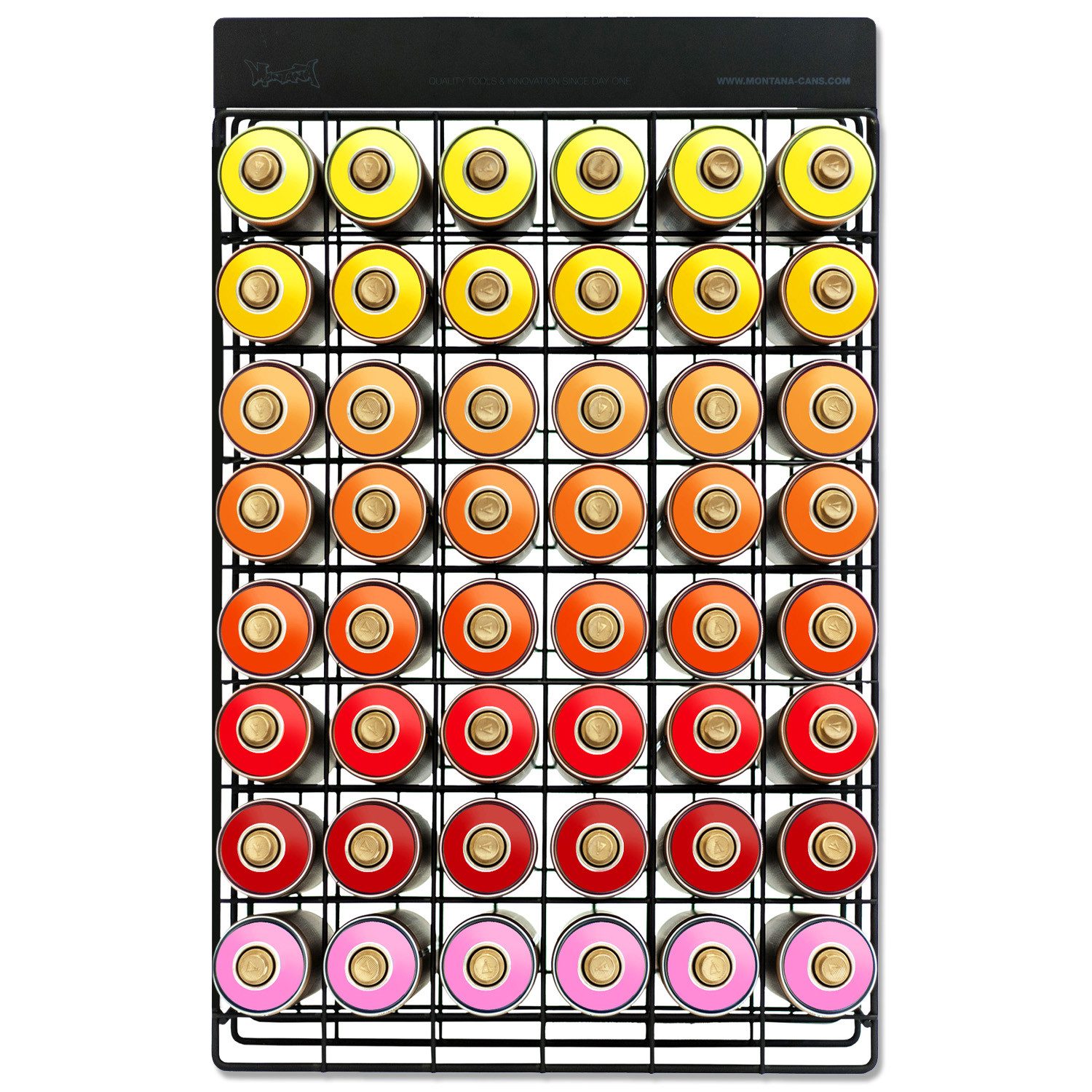 Montana Cans Wandregal Sprühdosenregal, Montana Studio Rack, 48 Dosen, 72x45x13cm, leer