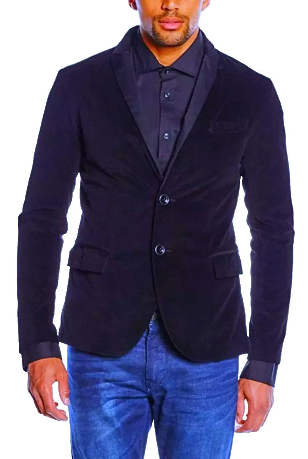 Emporio Armani Sakko Samt Sakko Slim Fit Sakko Herrenblazer Jacke Edler Sch günstig online kaufen