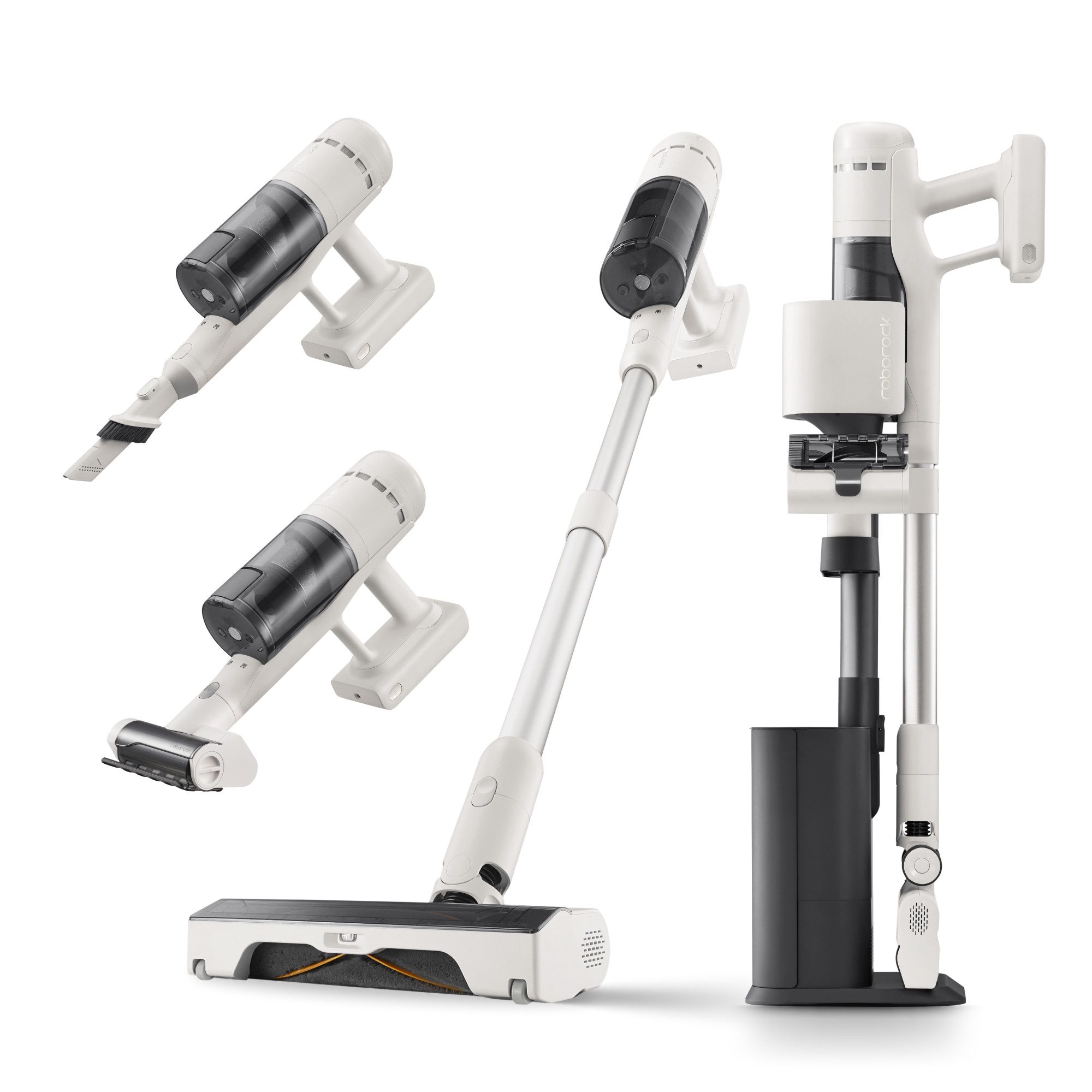 Roborock Akku-Handstaubsauger mit Absaugstation roborock Roborock H60 Hub Reihe, Anti-Tangle Bürste