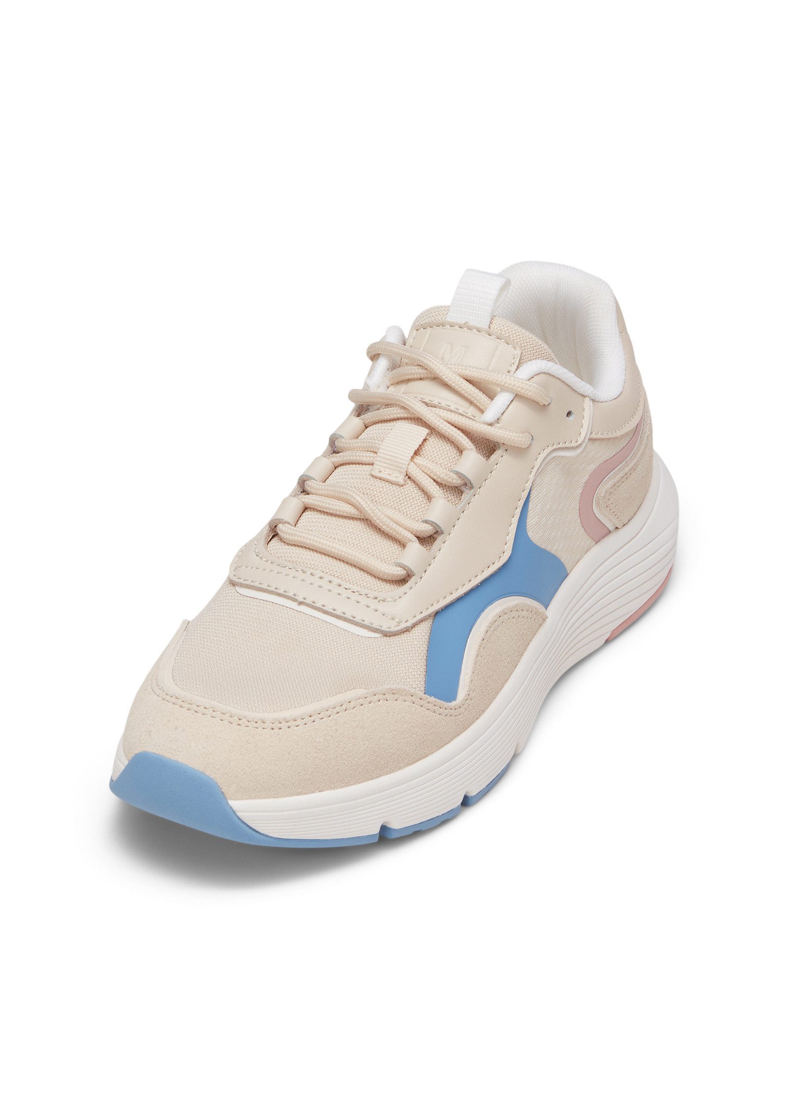 aus Rindleder und Mesh Sneaker
