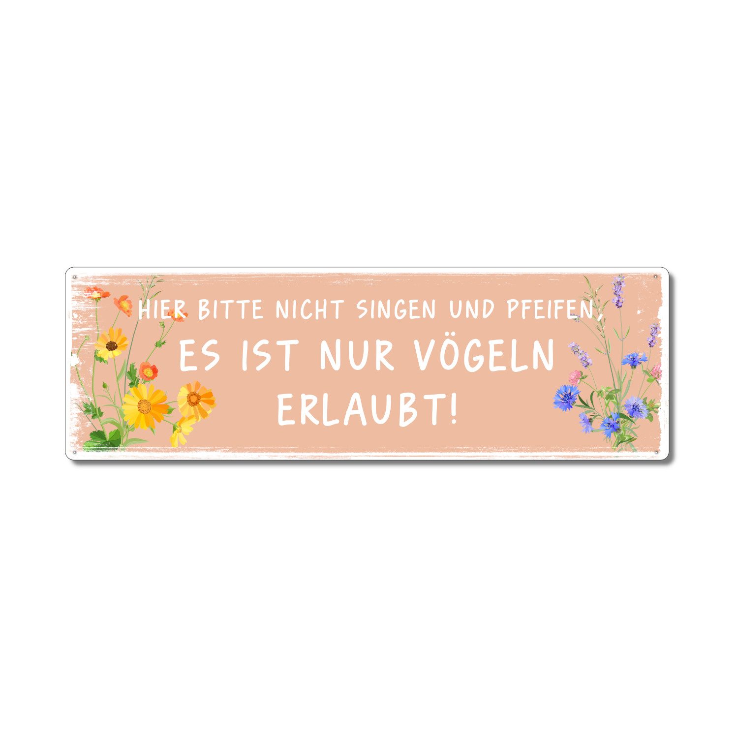 INTERLUXE Home Accessoires Metallschild Hier bitte nicht singen, (1 St)