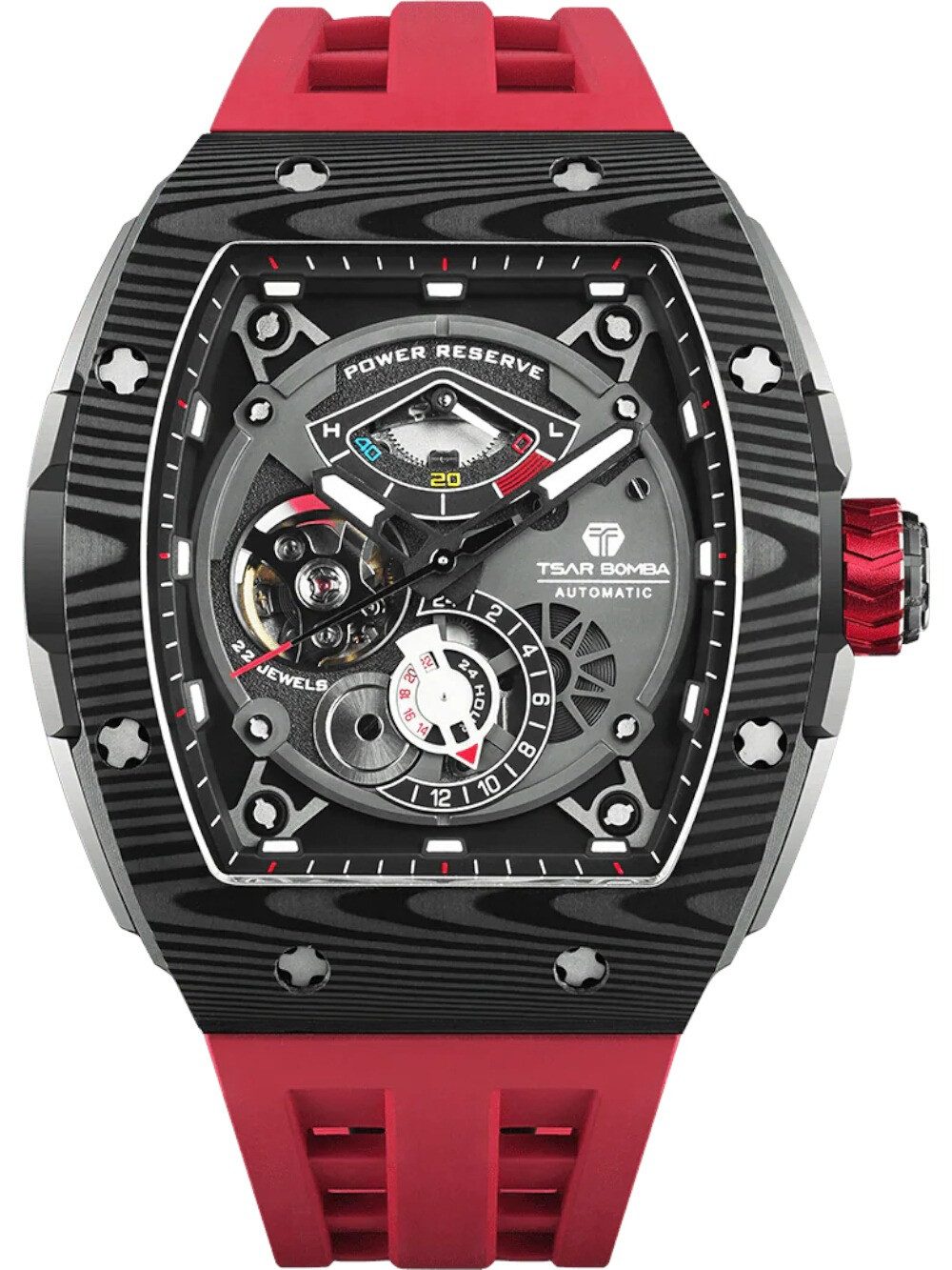 Tsar Bomba Automatikuhr Tsar Bomba TB8210CF2-03 Herrenuhr Elemental Karbonfaser Automatik 45mm Tsar Bomba TB8210CF2-03 Herrenuhr Elemental Karbonfaser Automatik 45mm 5ATM