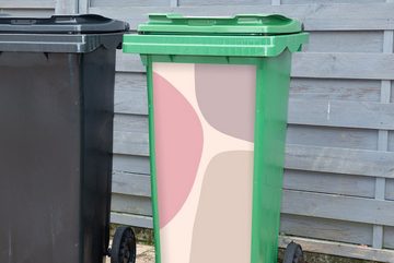 MuchoWow Wandsticker Gestaltung - Pastell - Minimalismus (1 St), Mülleimer-aufkleber, Mülltonne, Sticker, Container, Abfalbehälter