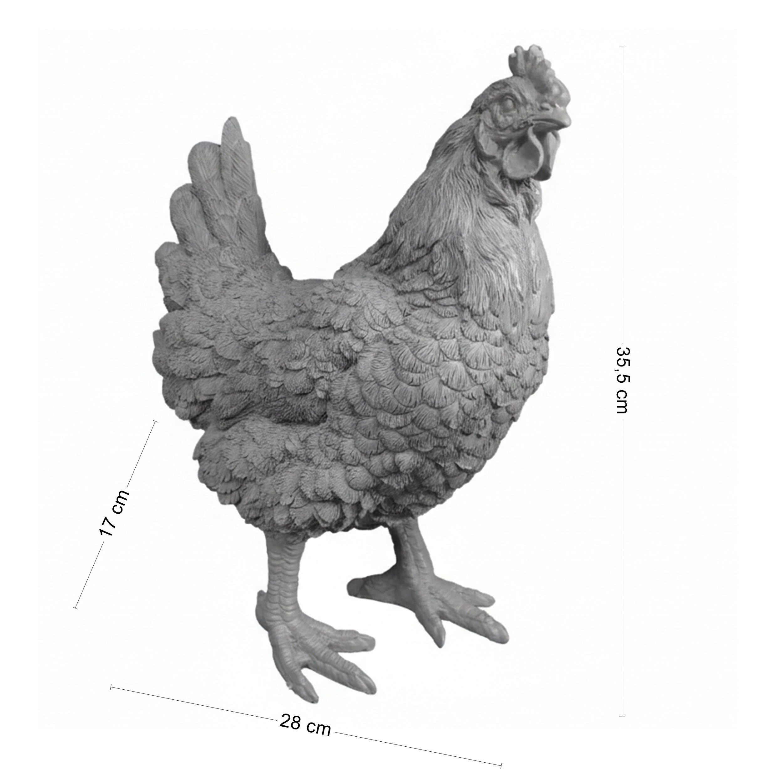 colourliving Tierfigur Huhn DekoDiven – Extravagante Hühner-Figuren für Haus & Garten (1 St), für echte Designliebhaber und Individualisten