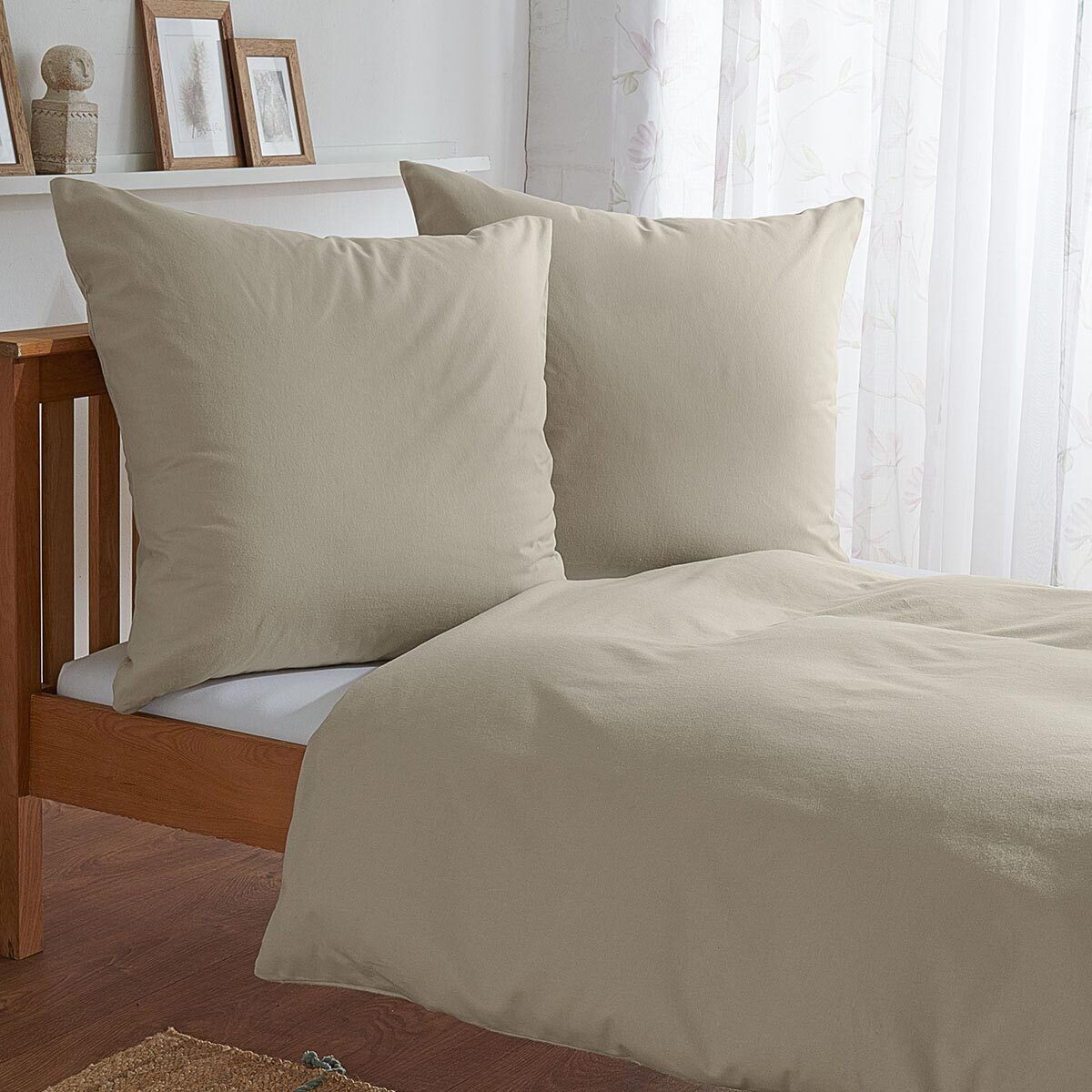 TRAUMSCHLAF Bettwäsche Uni Feinbiber, Biber, 2 teilig, feine warme weiche B günstig online kaufen