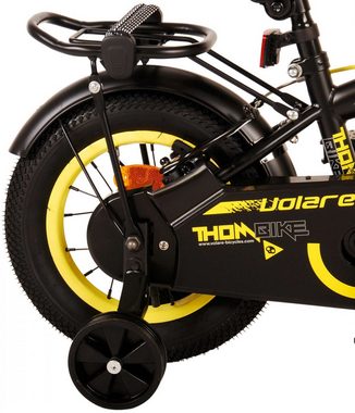 Volare Kinderfahrrad Kinderfahrrad Thombike für Jungen 12 Zoll Kinderrad in Schwarz Gelb