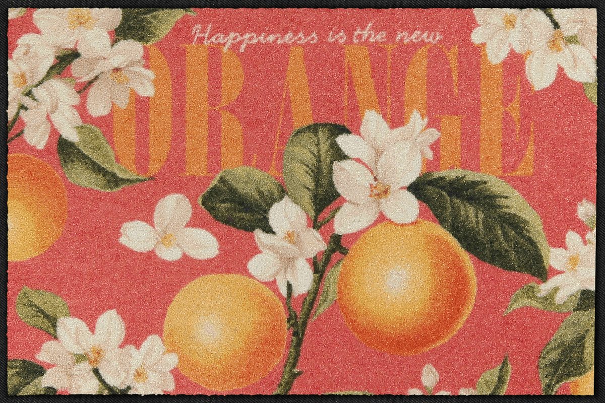 Salonloewe Fußmatte Salonloewe HAPPY ORANGE Fußmatte günstig online kaufen