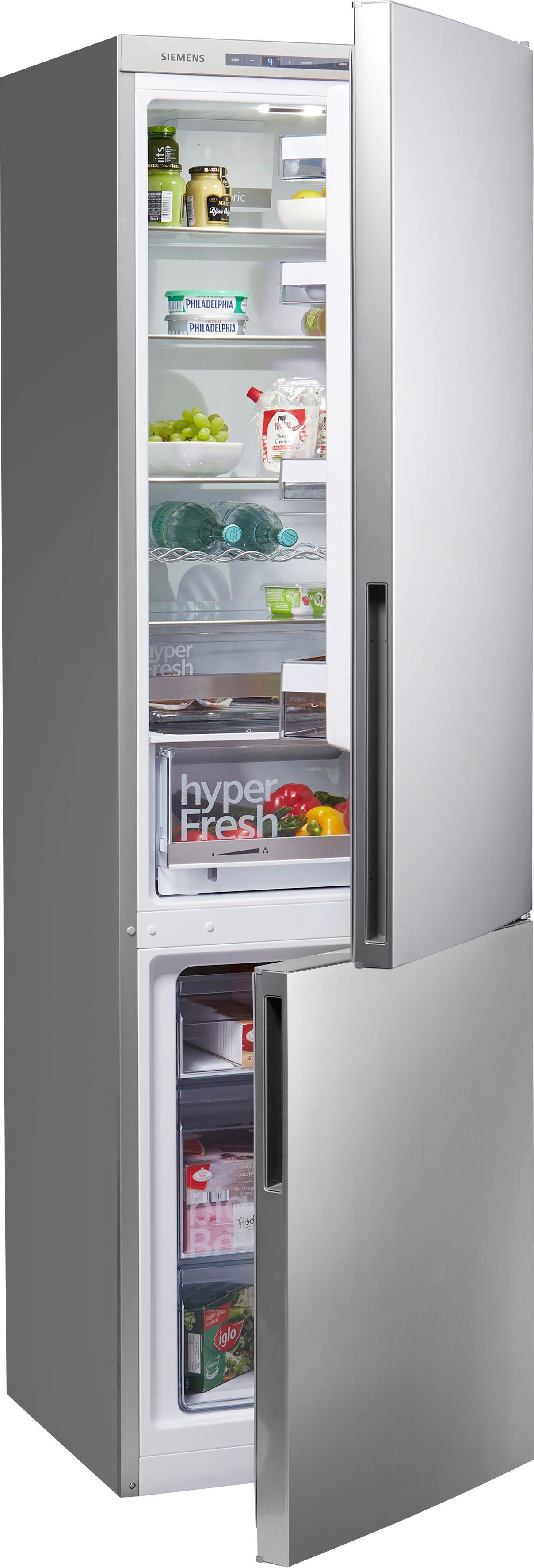 SIEMENS Kühl-/Gefrierkombination iQ500 KG39EALCA, 201 cm hoch, 60 cm breit