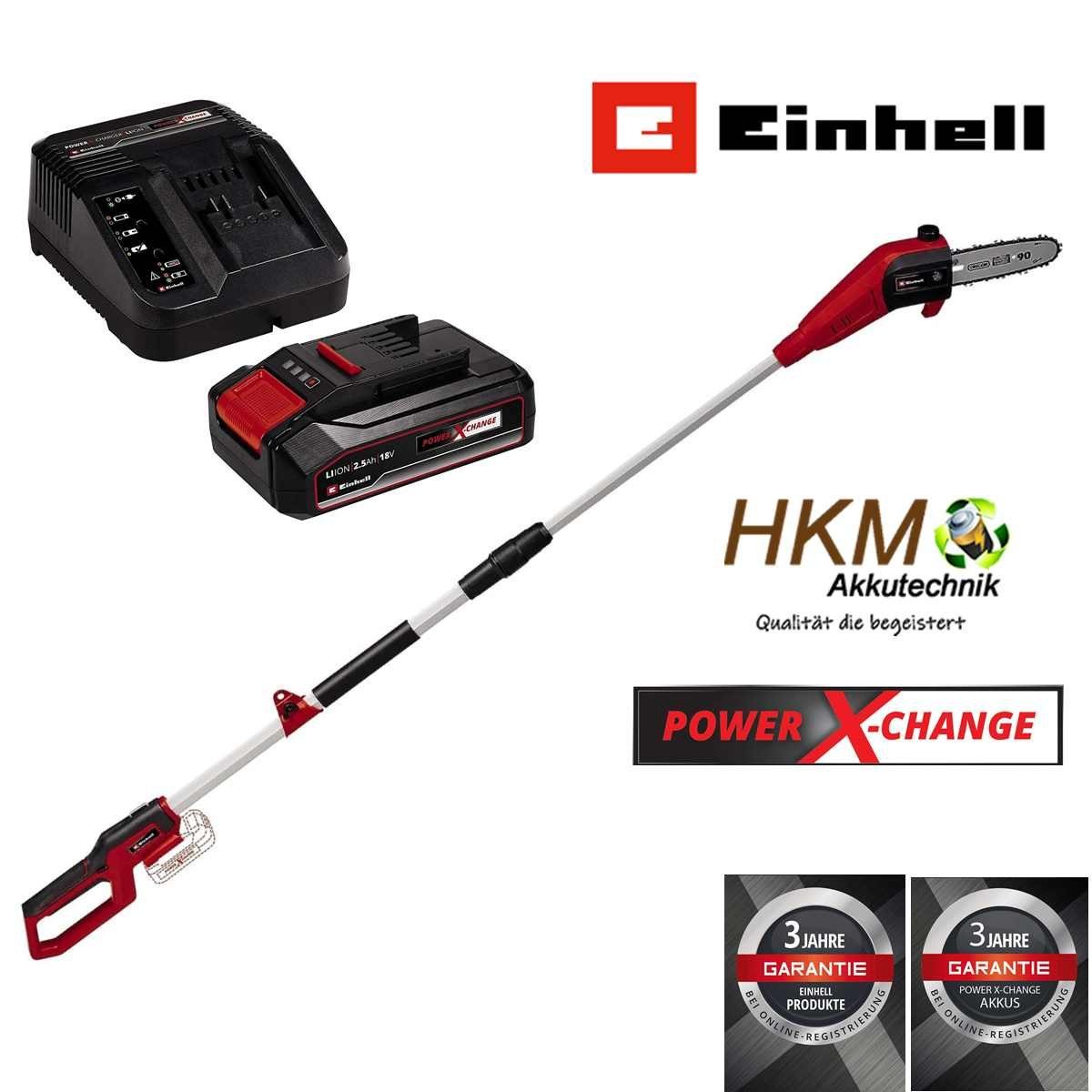 Einhell Akku-Hochentaster Einhell Akku-Hochentaster GC-LC 18/20 Li T 2.5 Ah Akku + Ladegerät