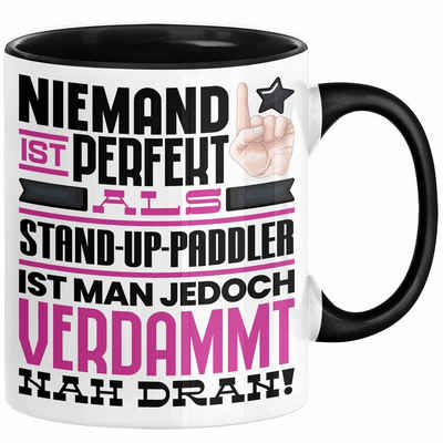 Trendation Tasse Stand-Up-Paddler Geschenk Tasse Lustige Geschenkidee für Stand-Up-Padd