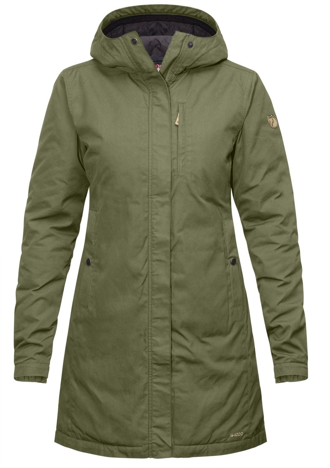 Green Damen Fjällräven Padded Fjällräven Kiruna Parka Parka