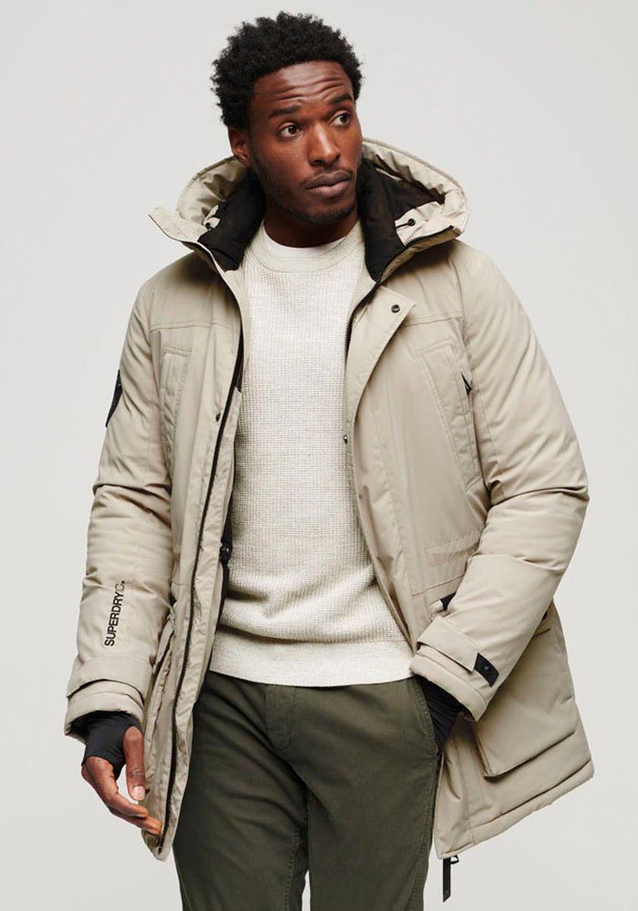 CITY Stone Grey PARKA Dark Superdry Steppjacke PADDED JACKET