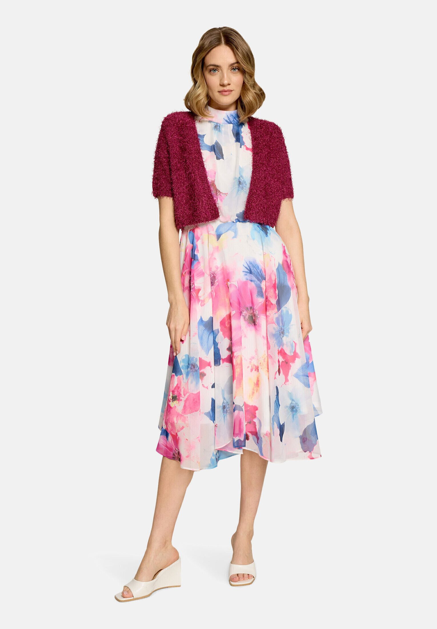 Vera Mont Strickjacke Damen mit Effektgarn (1-tlg)
