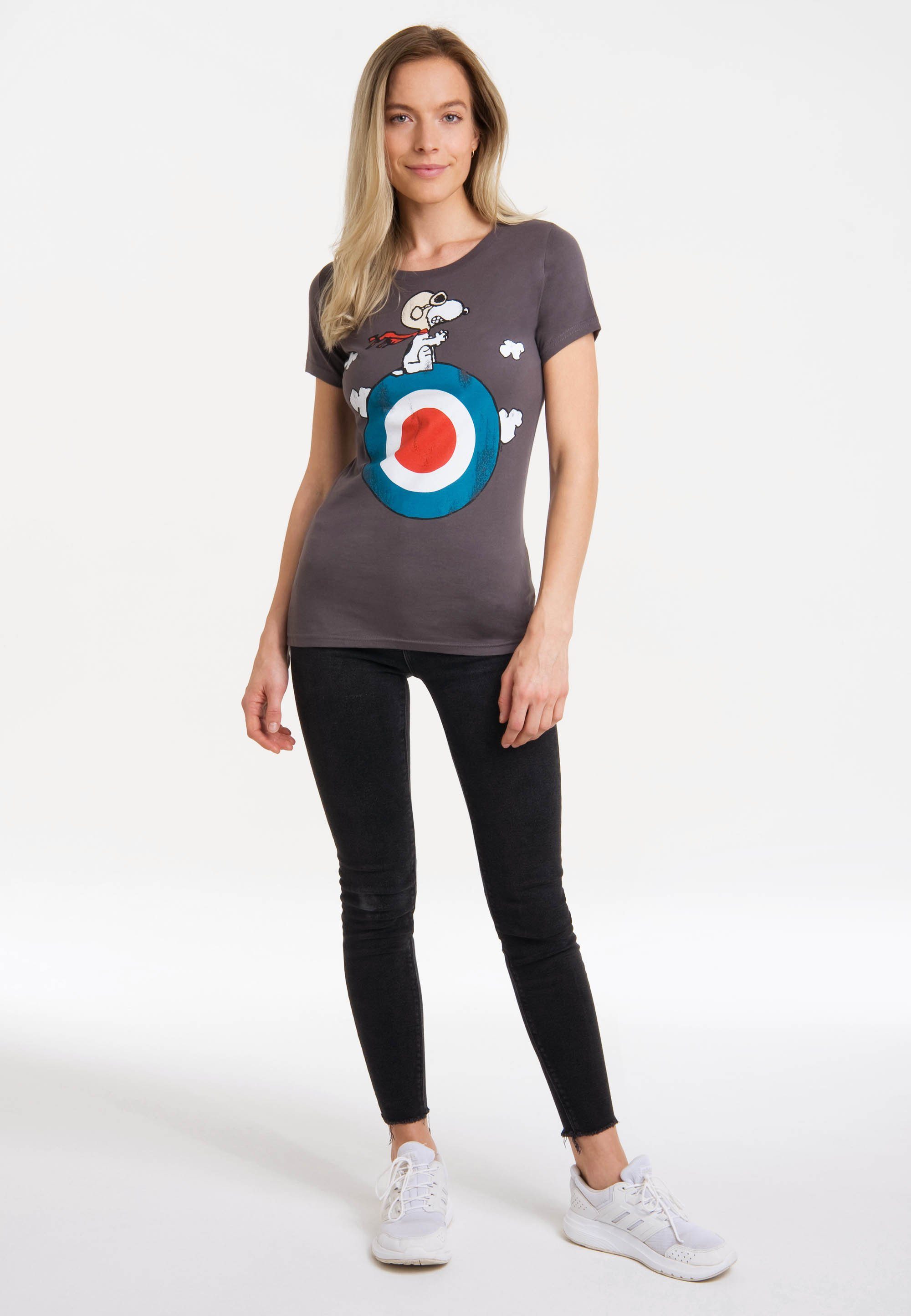 LOGOSHIRT T-Shirt Peanuts - Snoopy mit lizenziertem Print