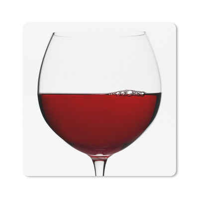 MuchoWow Gaming Mauspad Nahaufnahme eines magischen Glases Rotwein (1-St), Gaming, Rutschfester Unterseite, Mausunterlage, 80x80 cm, XXL, Großes