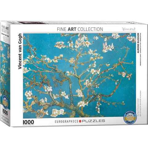 empireposter Puzzle Vincent van Gogh - Mandelbaum - 1000 Teile Puzzle - Grösse 68x48 cm, 1000 Puzzleteile