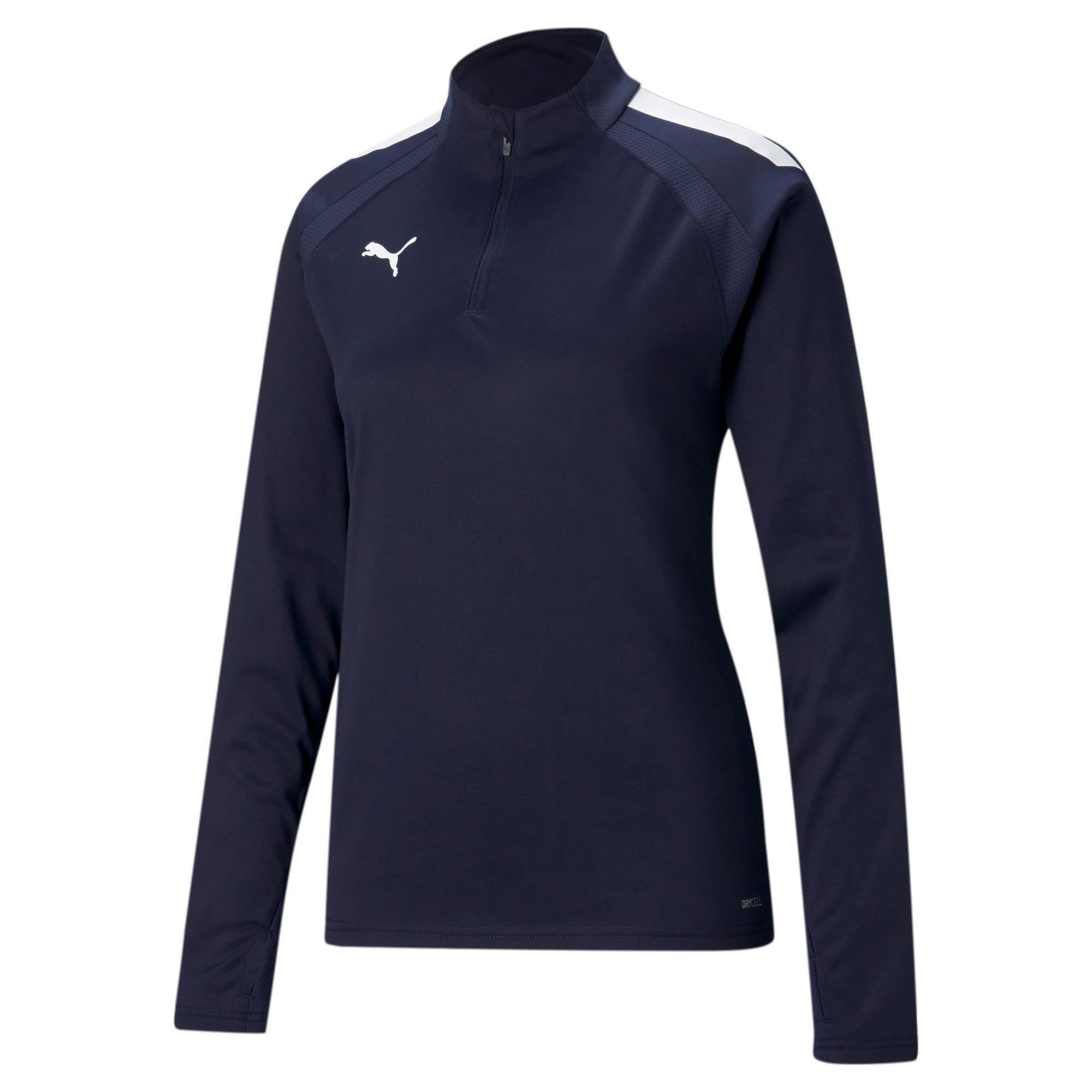 PUMA Fleecepullover Puma Damen Trainingstop teamLIGA 1/4 Zip Top W 657253