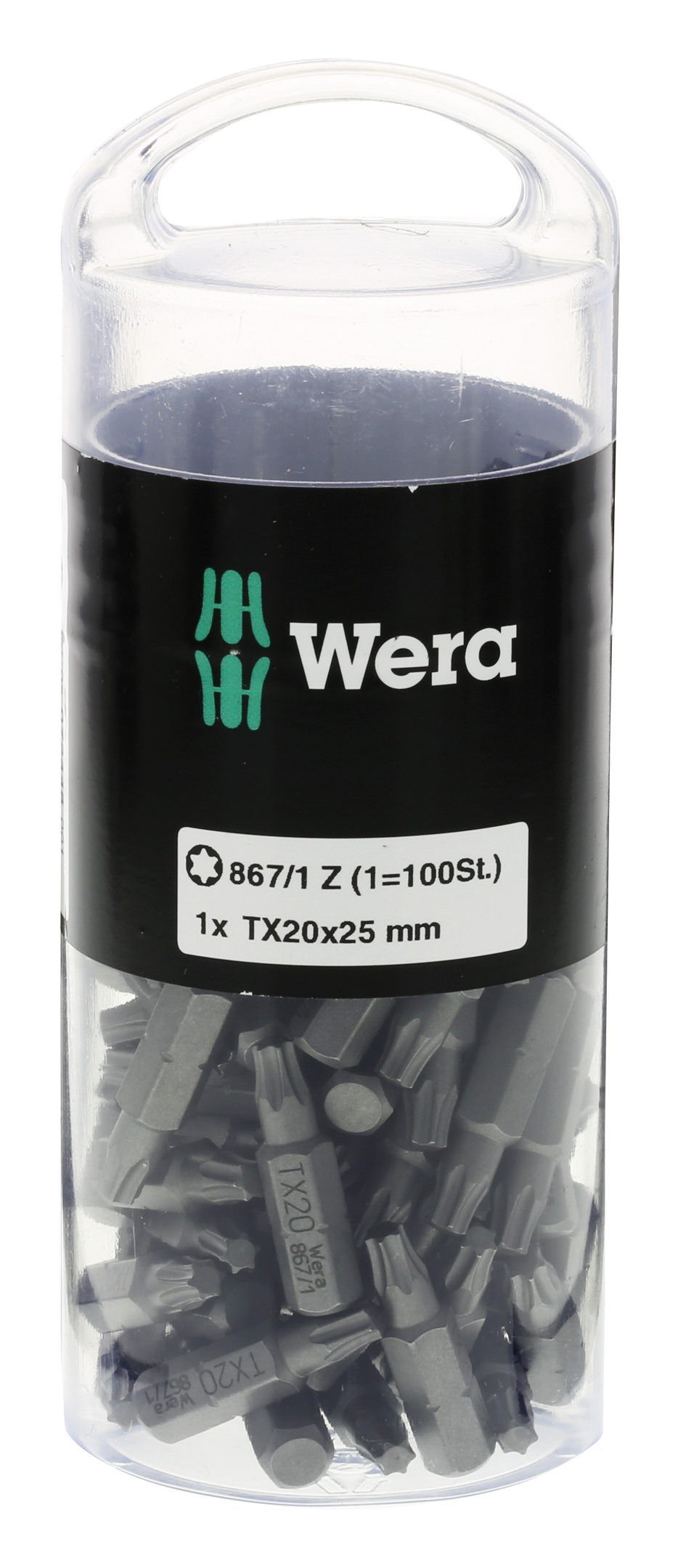 Wera Torx-Bit, 1/4" Din3126 E6,3 T25 x 25 mm 100er Pack