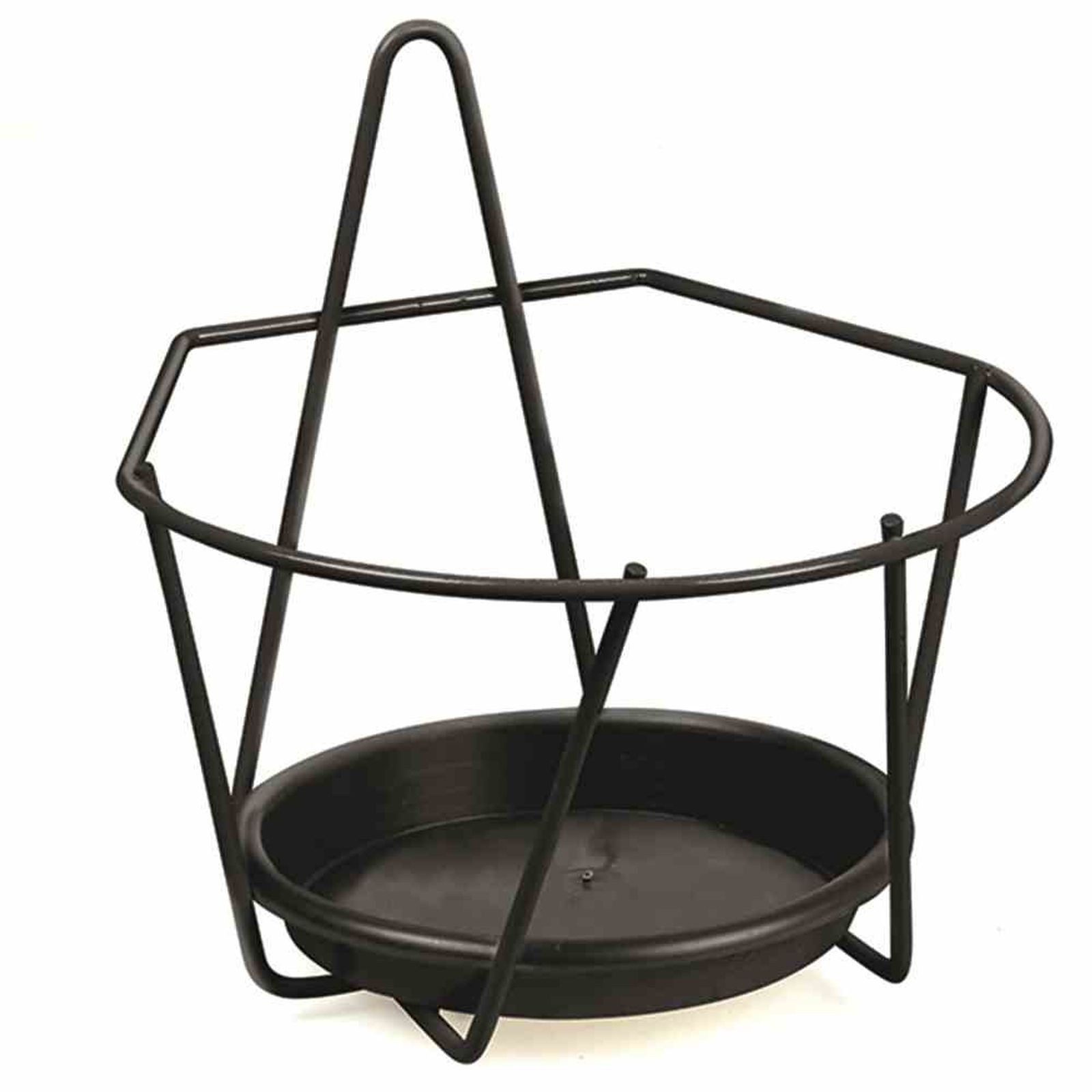 Jardifer Blumenkastenhalter Wand-Blumentopfhalter Ø 16 cm, schwarz