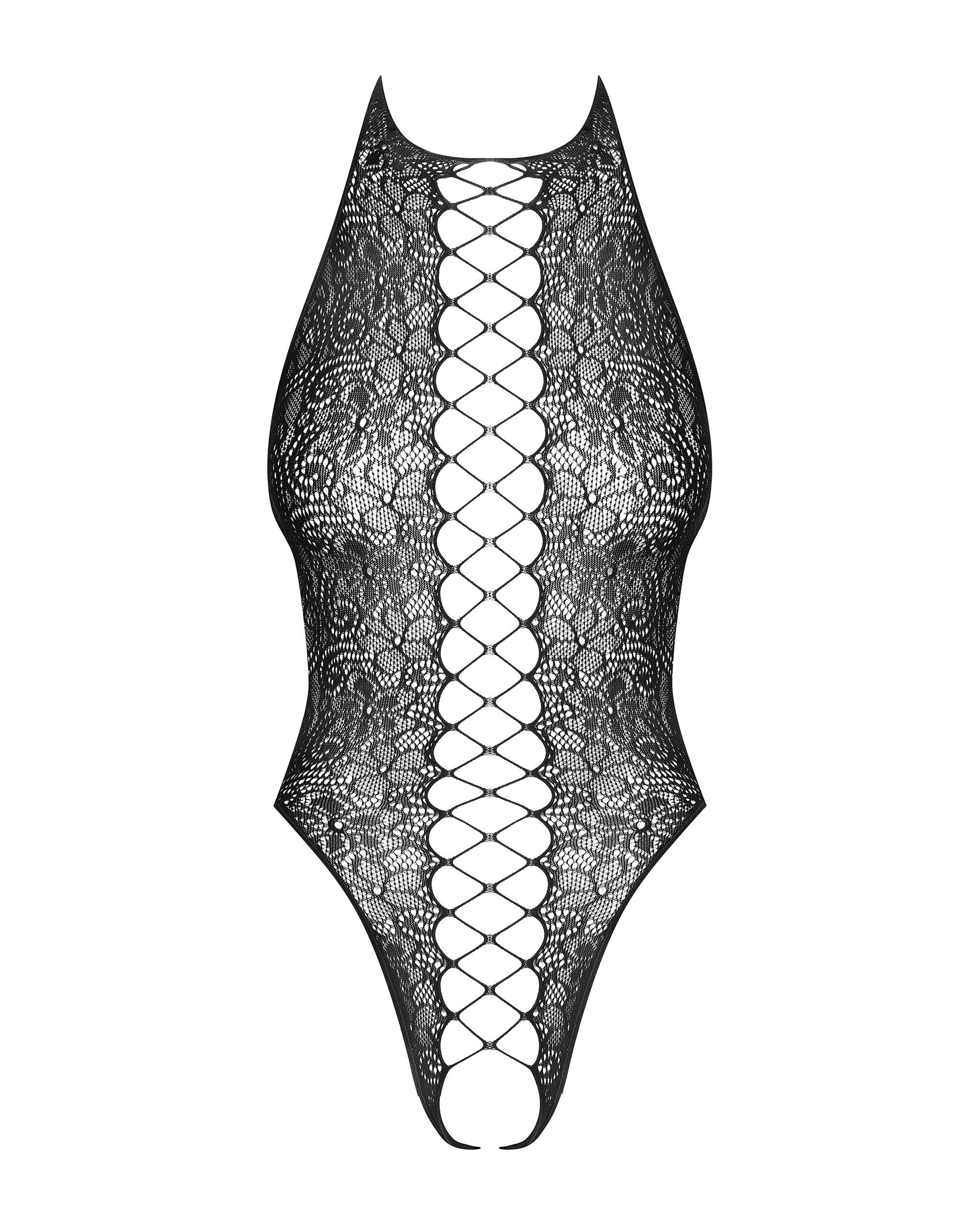 Obsessive Body Transparenter Body mit Netzmuster (1-tlg) Spitze