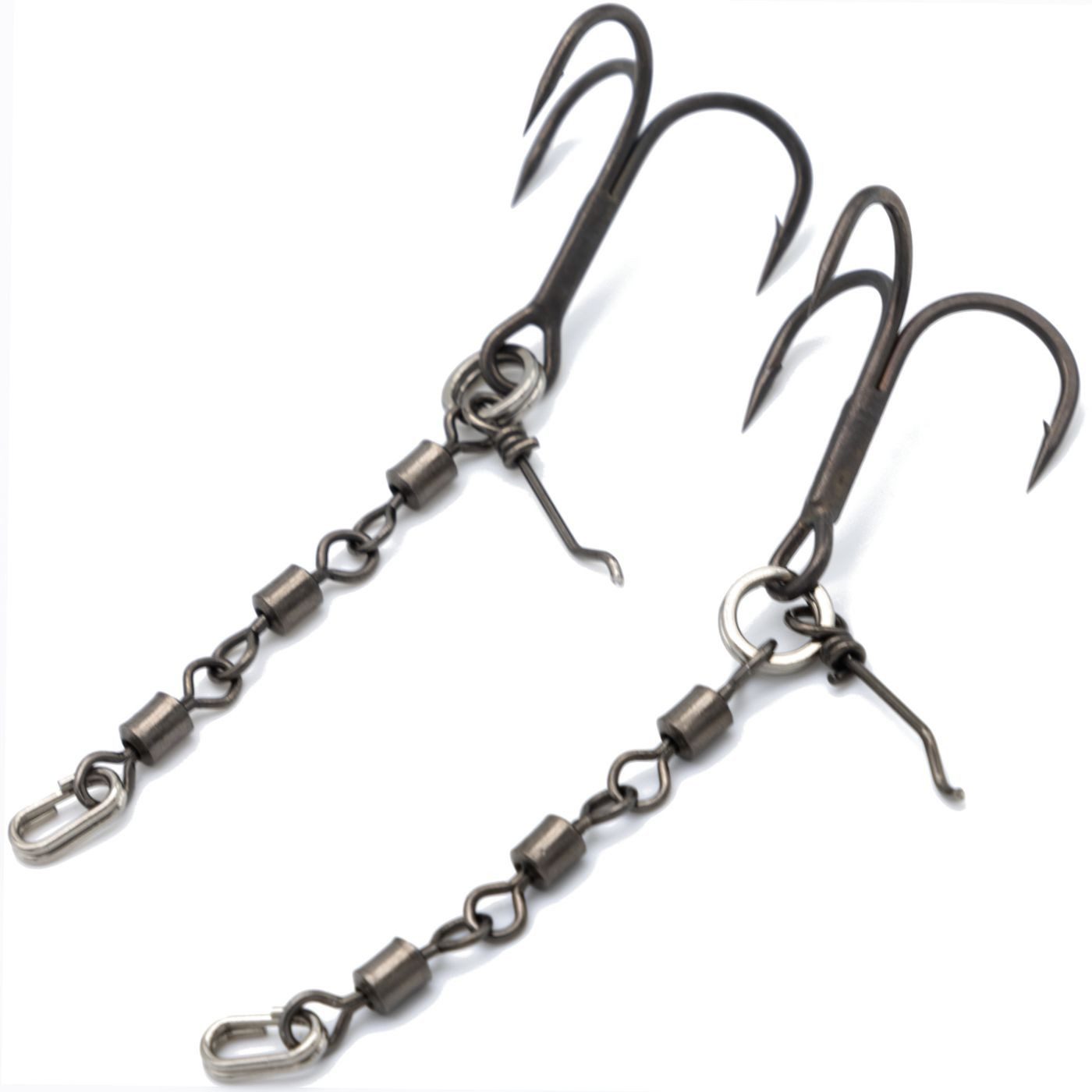Schnurverbinder Pikecraft 3-Fach Wirbel Stinger Rig M Gr. 1/0 - 2 Stingerhaken