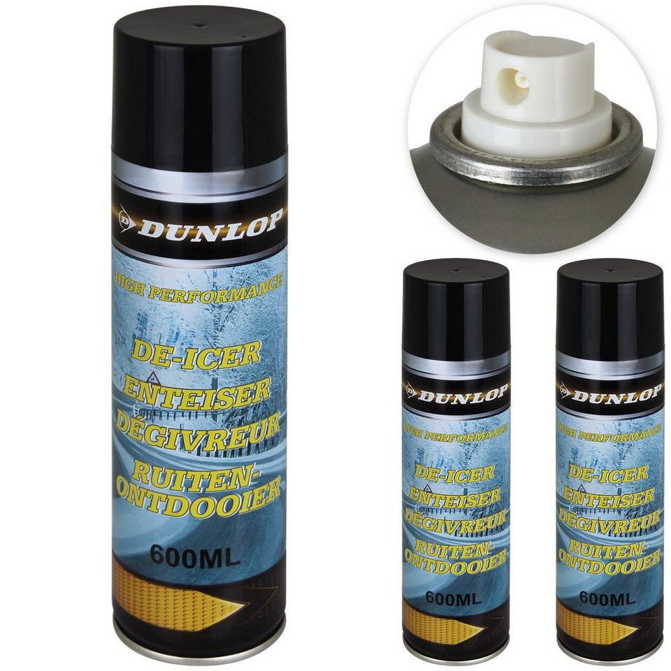 Dunlop Scheibenfrostschutz Enteiser Spray 600ml - 3er Set