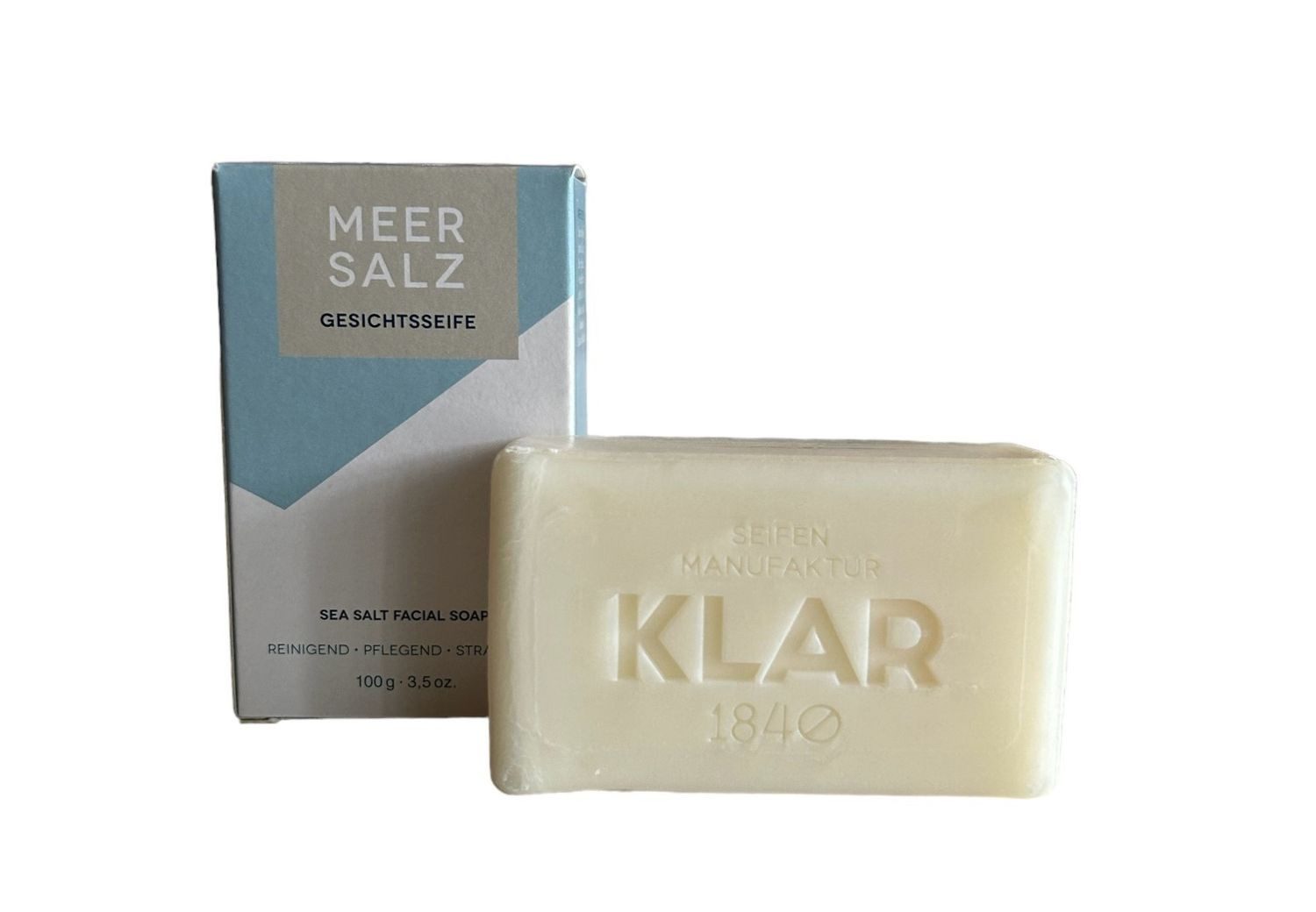 Klar Seife Gesichtsseife Meersalzseife 100 g