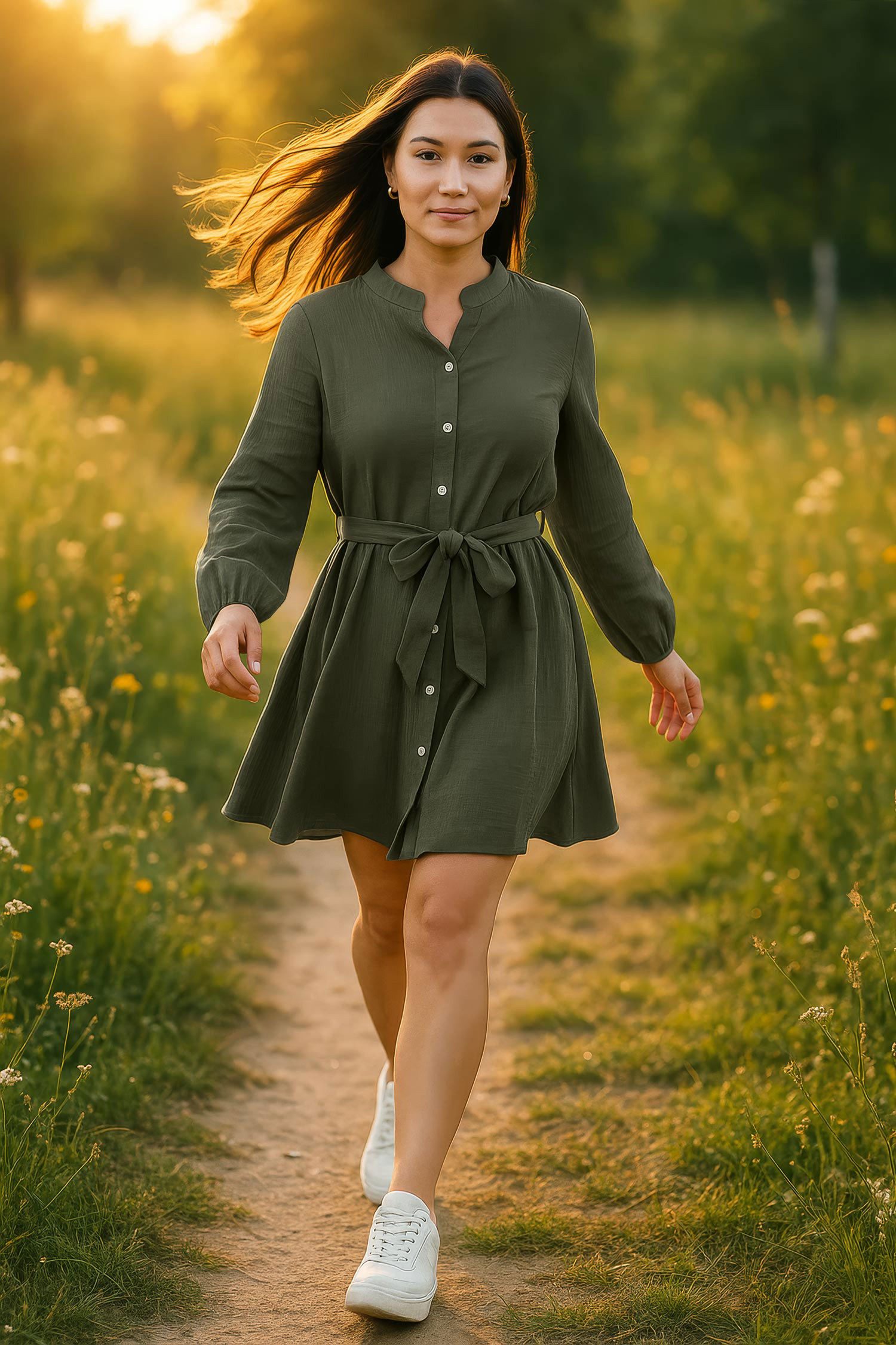 Sommerkleid Damen Musselin 25RSW075