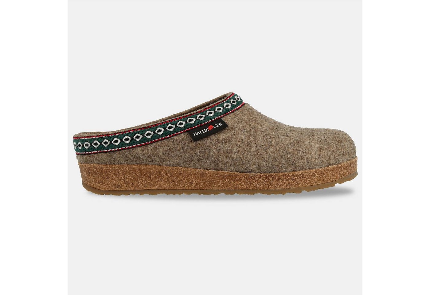 Haflinger Haflinger Grizzly Franzl Filzclog aus reinem Wollfilz Hausschuh
