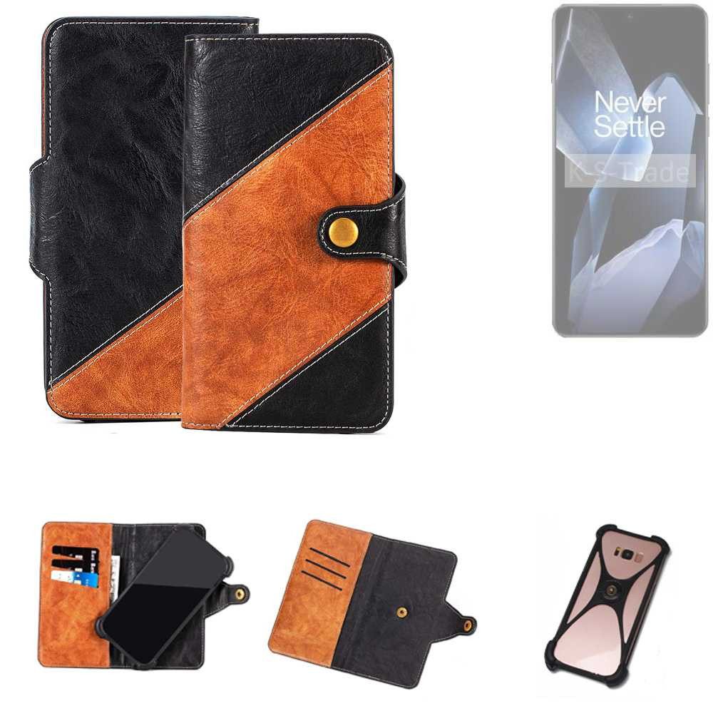 K-S-Trade Handyhülle für OnePlus 13, Handyhülle Schutzhülle Bookstyle Case Wallet-Case Handy Cover