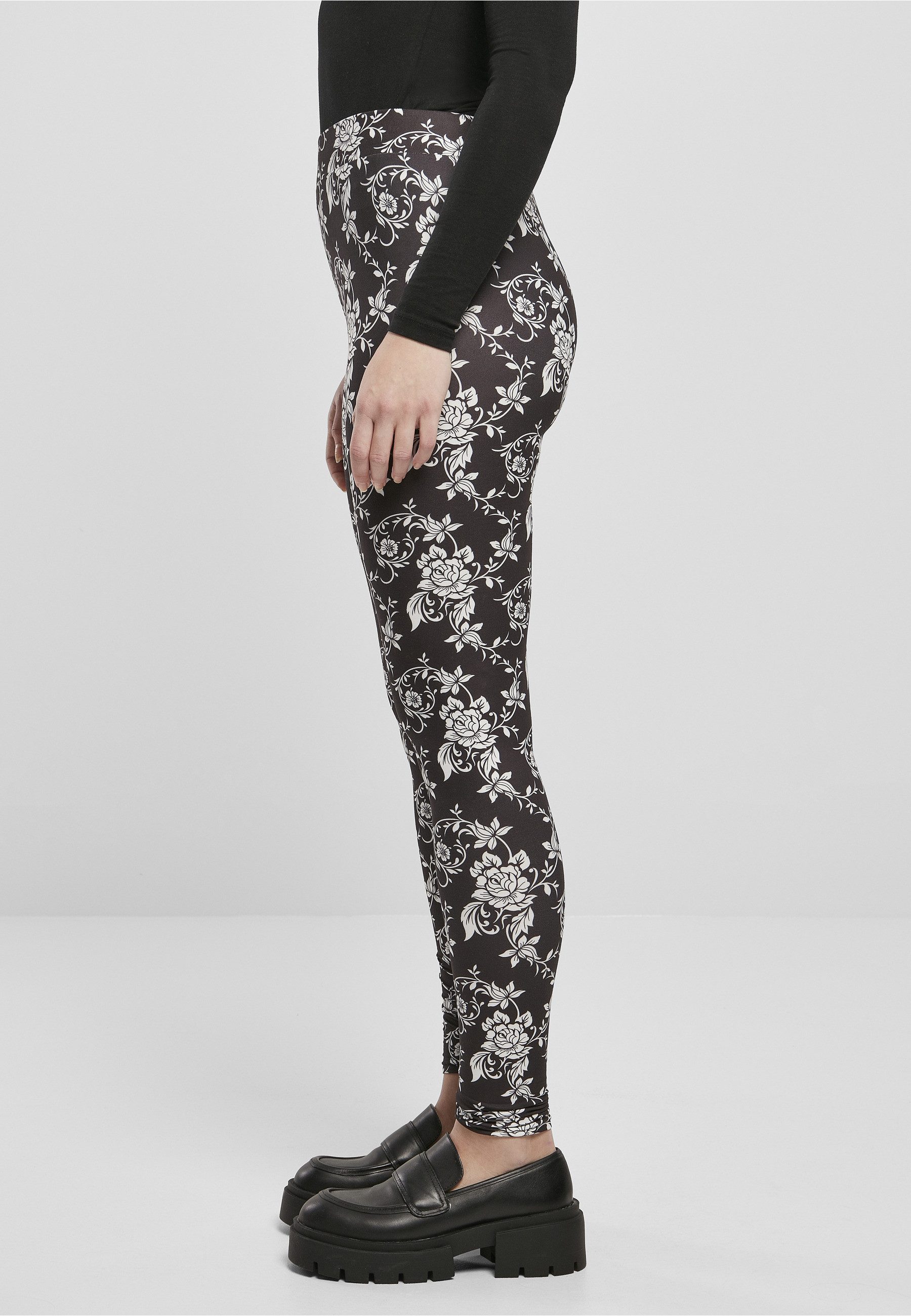 URBAN CLASSICS Leggings Urban Classics Damen Ladies Soft AOP Leggings (1-tlg)