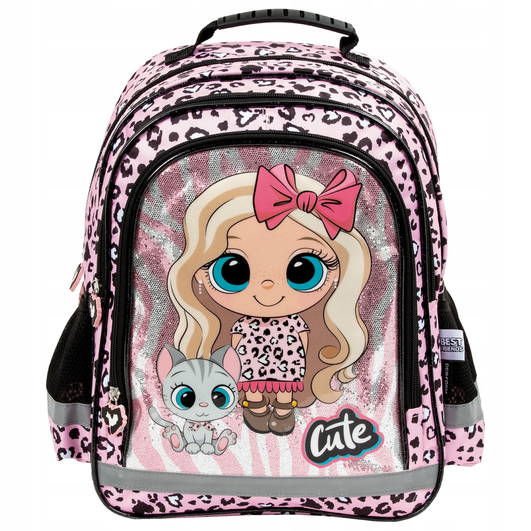 Festivalartikel Schulrucksack Derform Schulrucksack für Mädchen Klasse 1-3