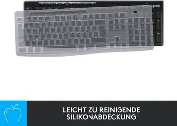 Logitech MK270 Desktop Education mit Silikonabdeckung - Tastatur Maus Tastatur- und Maus-Set, (1 St)
