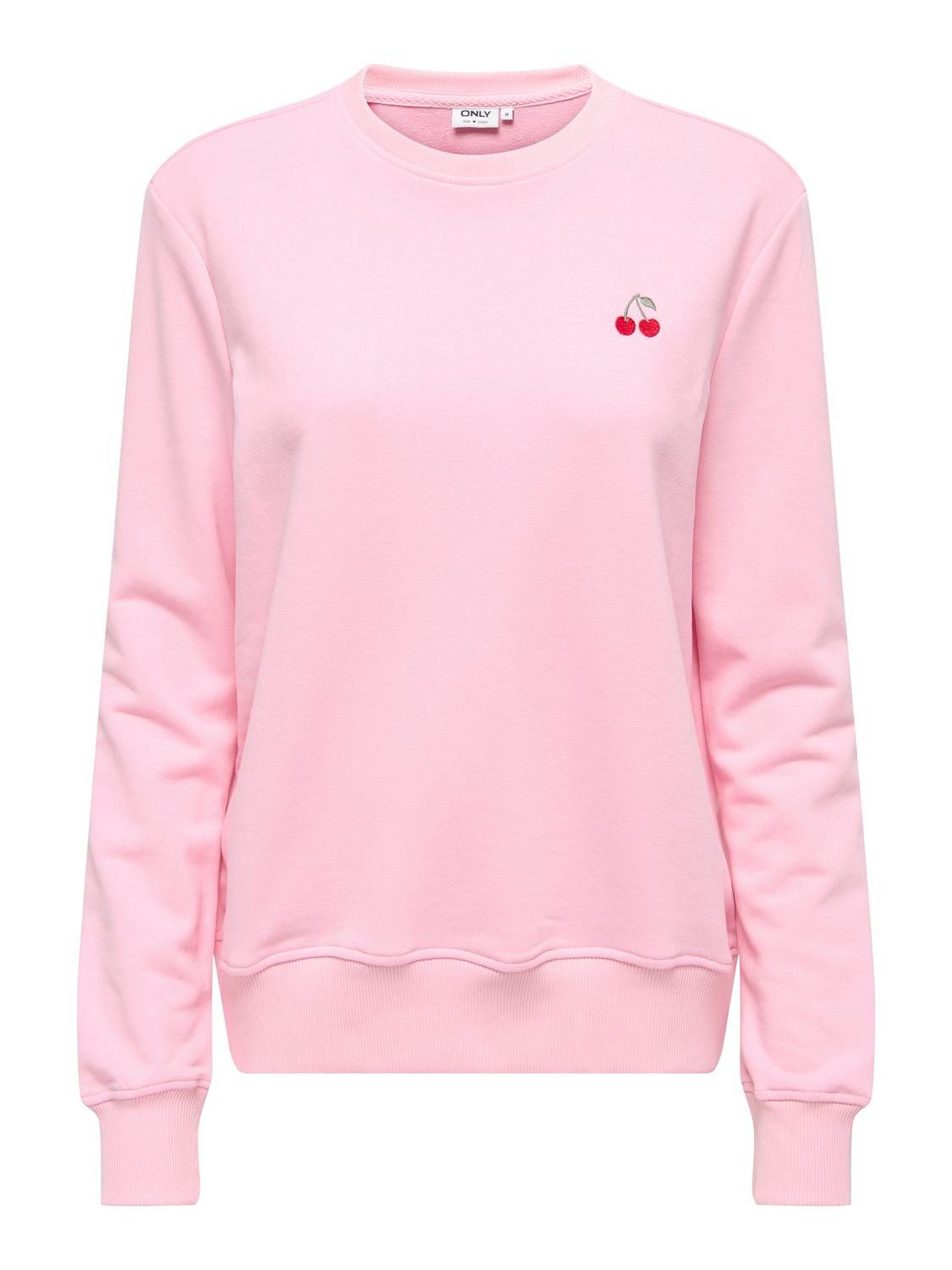ONLY Sweatshirt ONLADELLE L/S O NECK UB CS SWT Baumwollmischung, regular fi günstig online kaufen