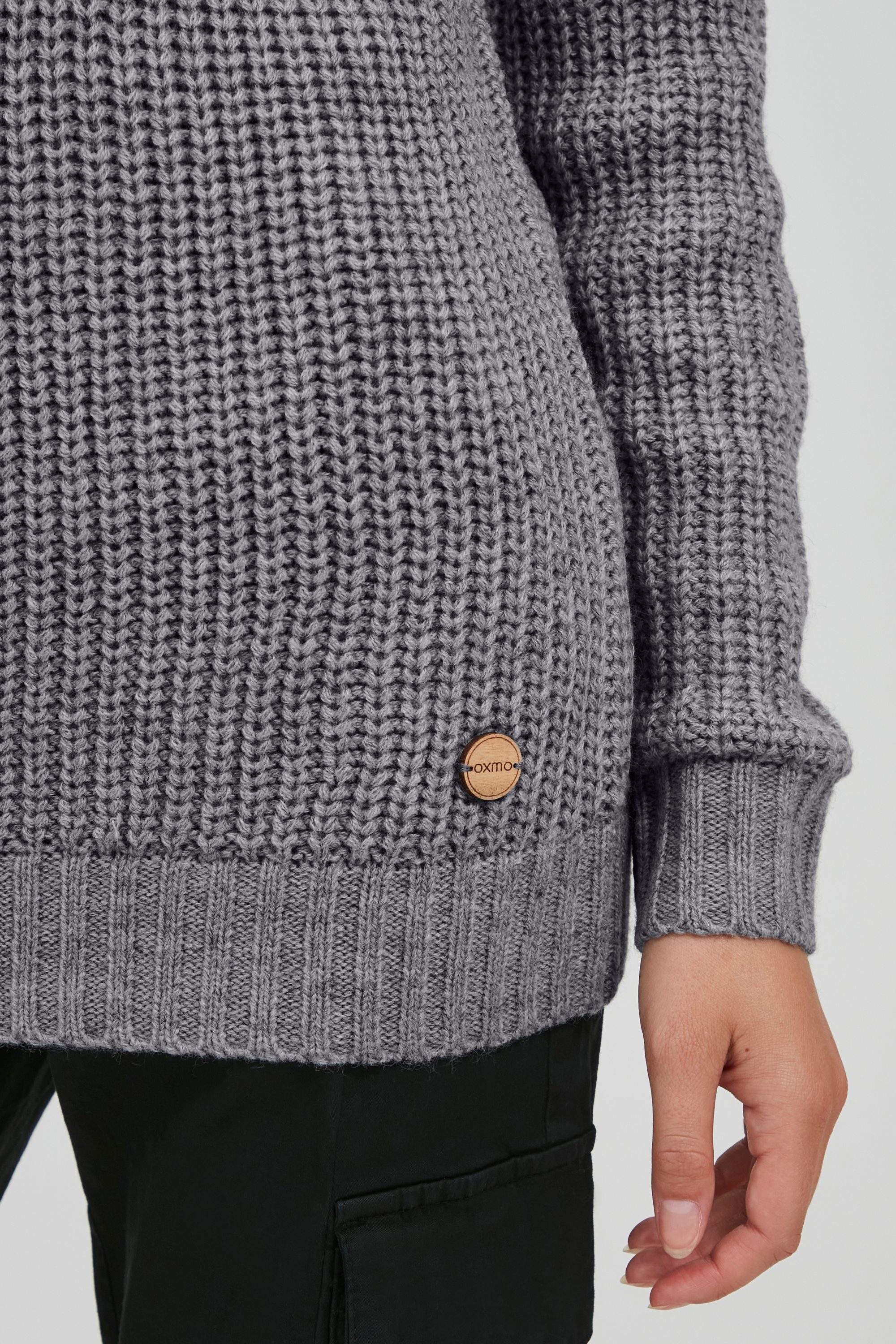 OXMO Strickpullover OXNanna Grobstrickpullover mit Rollkragen