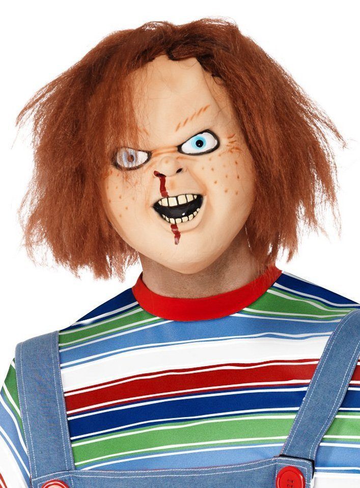 Smiffys Verkleidungsmaske »Chucky die Mörderpuppe Halloween Maske«,  Lizenzierte Originalmaske zum Film 'Chucky 2 – Die Mörderpuppe ist wieder da '